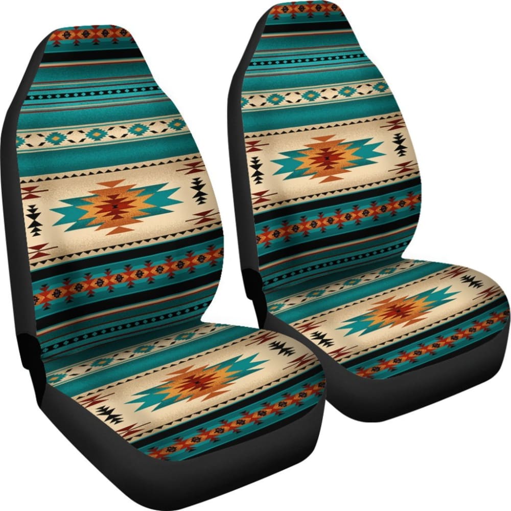 Premium Blue Native Car Seat Covers - Universal Fit for Cars, Trucks & SUVs - Durable & Comfortable Protection for Home, Office & Road Trips