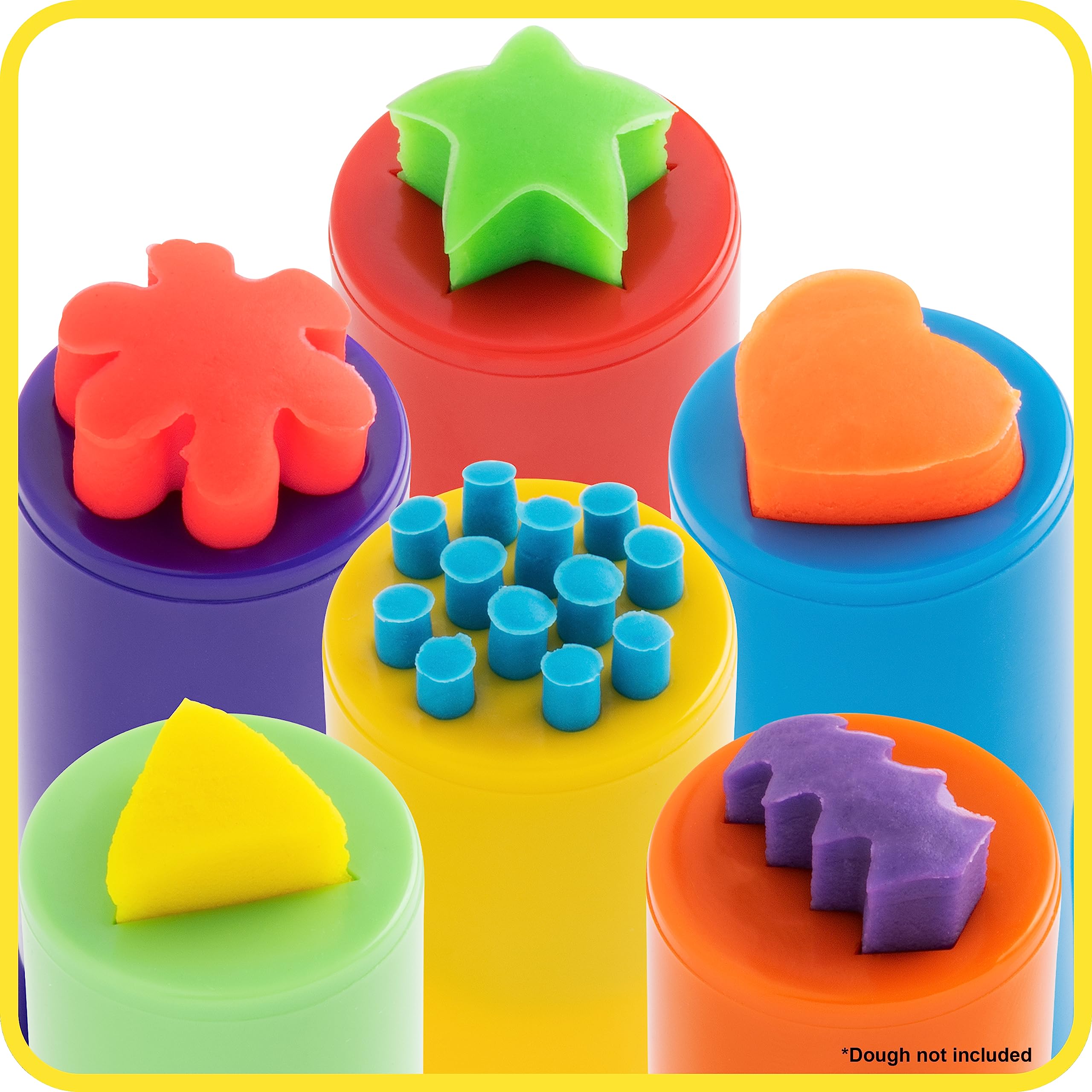 READY 2 LEARN Dough Extruders Set of 6 - Kids Play Dough Tools for Molding & Sculpting | Art Supplies for Toddlers Ages 2+ | Perfect for Preschool Activities & Sensory Play