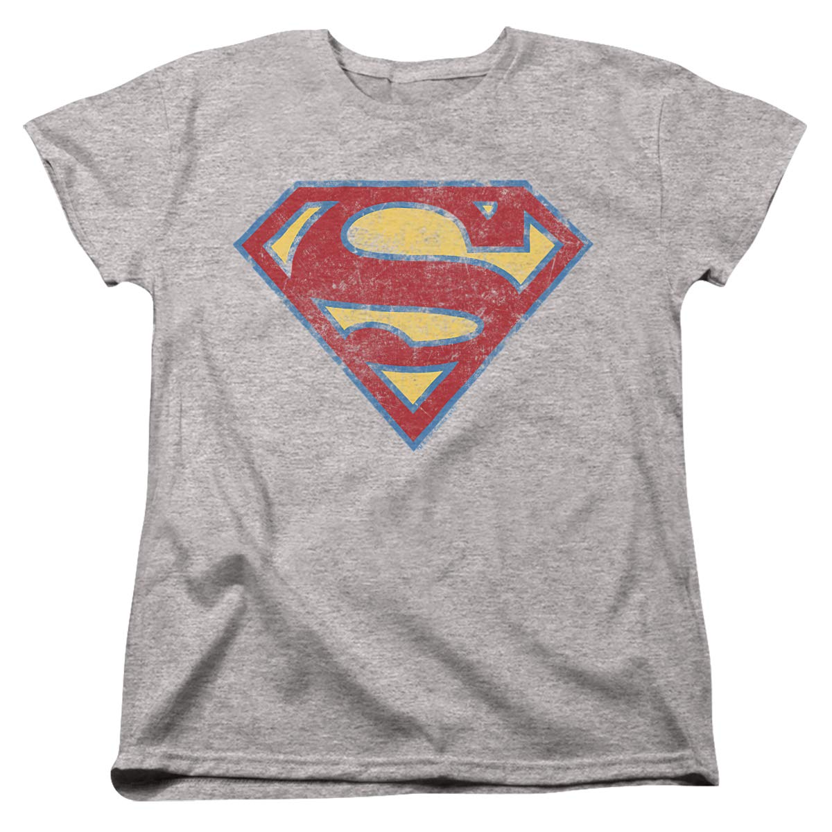 Superman Super S Women's Graphic T-Shirt - Cool Superhero Tee for Women - Casual Cotton Shirt for Everyday Wear, Cosplay & Superhero Fans
