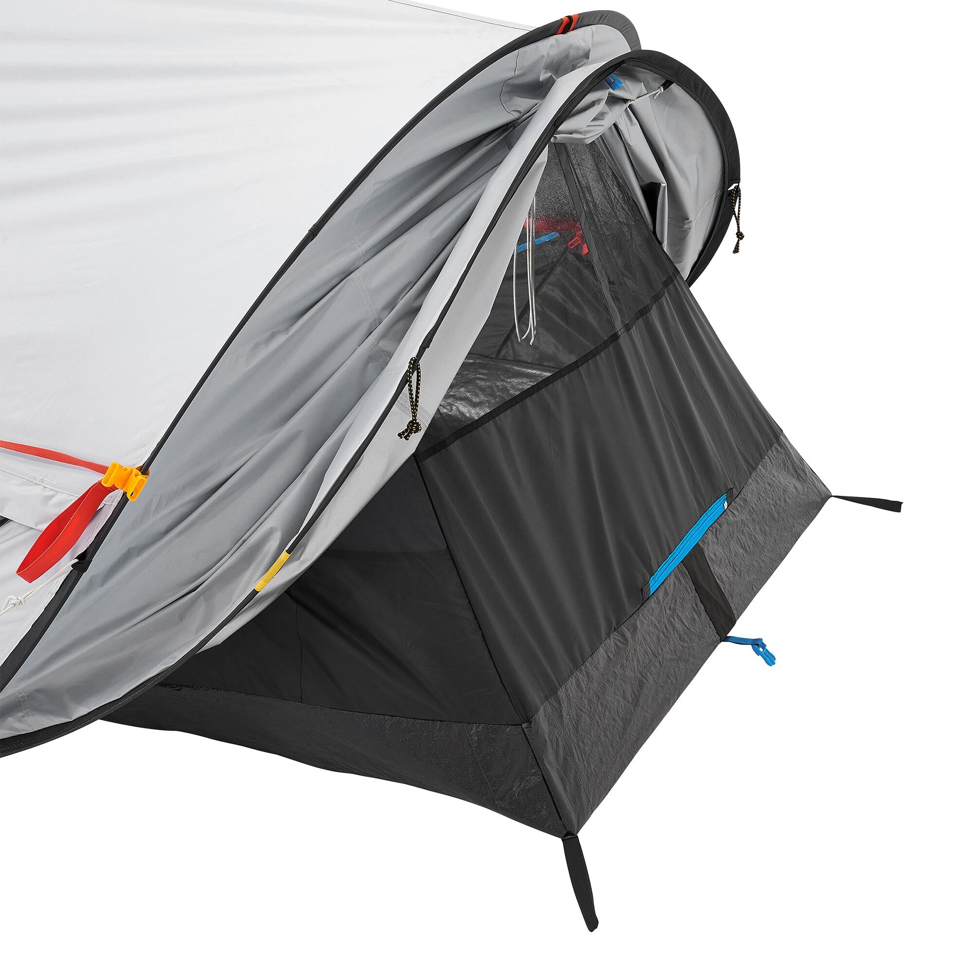 Quechua 2-Person Camping Tent - 2 Second Setup, Fresh & Black Technology for Darker & Cooler Interior - Perfect for Backpacking, Hiking & Outdoor Adventures