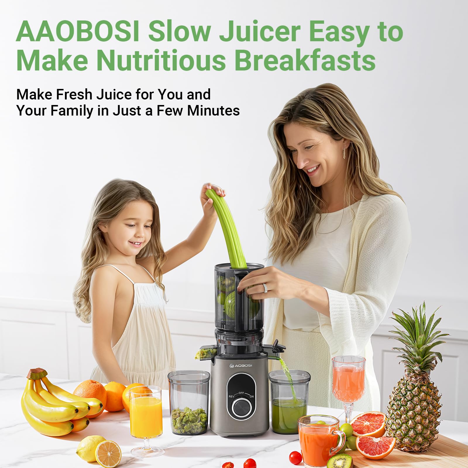 AAOBOSI Cold Press Juicer - 4.35