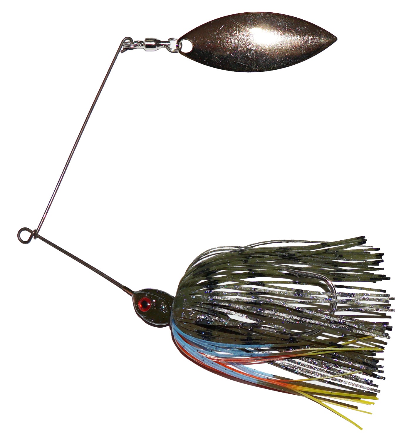 C.S. Lures 1/4oz Spinnerbait Fishing Lure - Bass Fishing Bait with Spinner Blade for Freshwater & Saltwater - Perfect for Casting, Trolling, and Shore Fishing