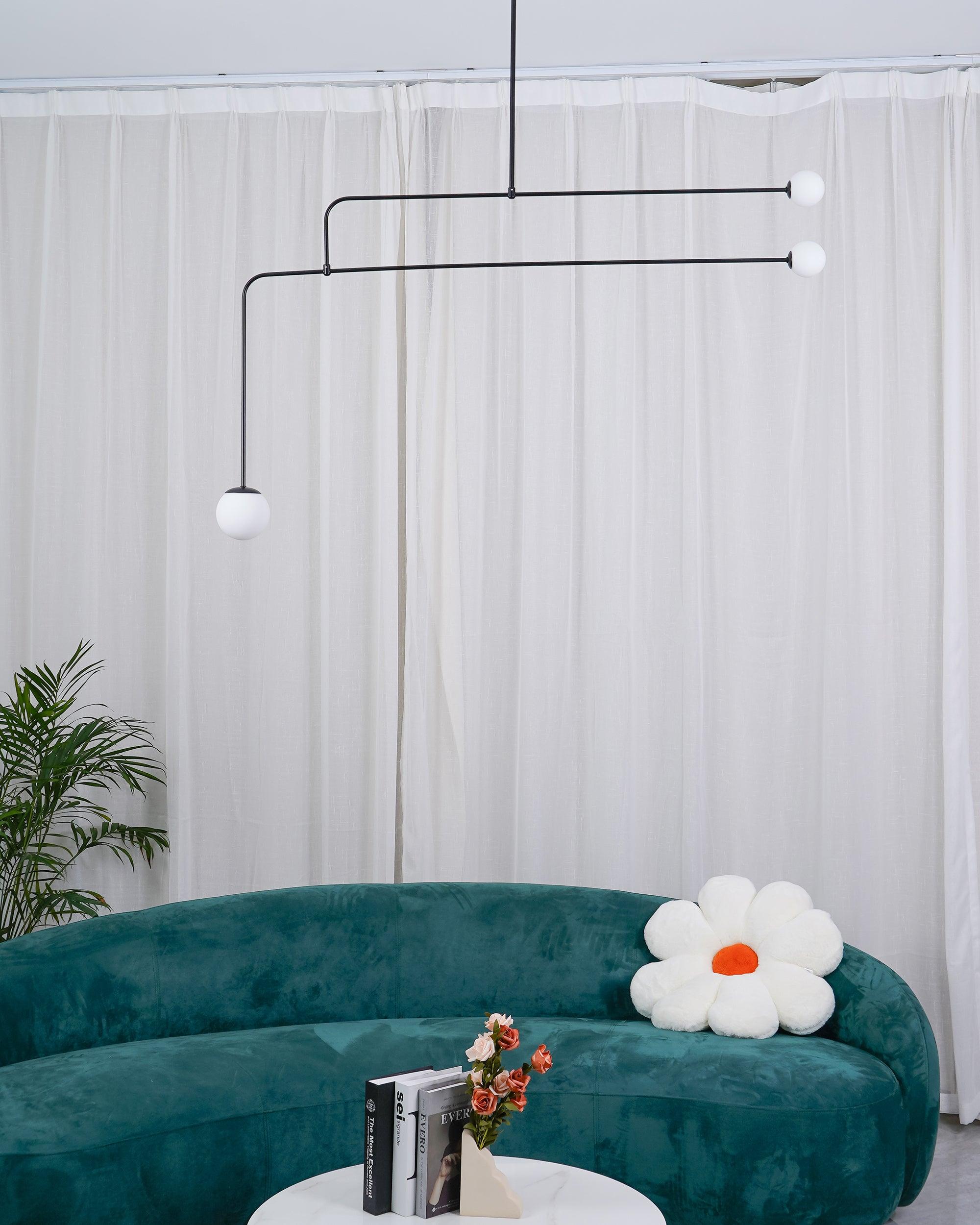 Elegant Crystal Mobile Chandelier - Modern Ceiling Pendant Light for Bedroom, Dining Room & Living Room - Perfect for Home Decor & Wedding Events