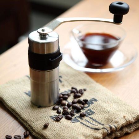 Porlex Mini II Hand Coffee Grinder - Compact Manual Burr Mill for Espresso, French Press, and Pour Over Brewing - Perfect for Home, Office, and Travel Use