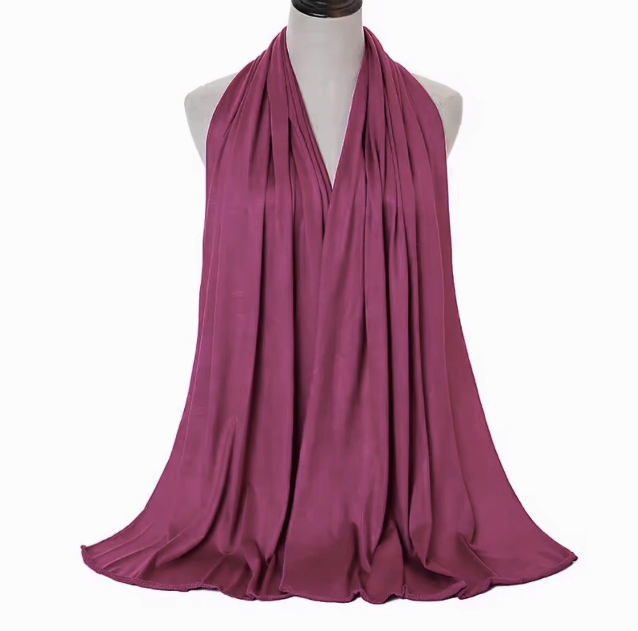 Breathable Jersey Stretch Lightweight Hijab Scarf - Soft & Comfortable for Daily Wear, Prayer, and Modest Fashion