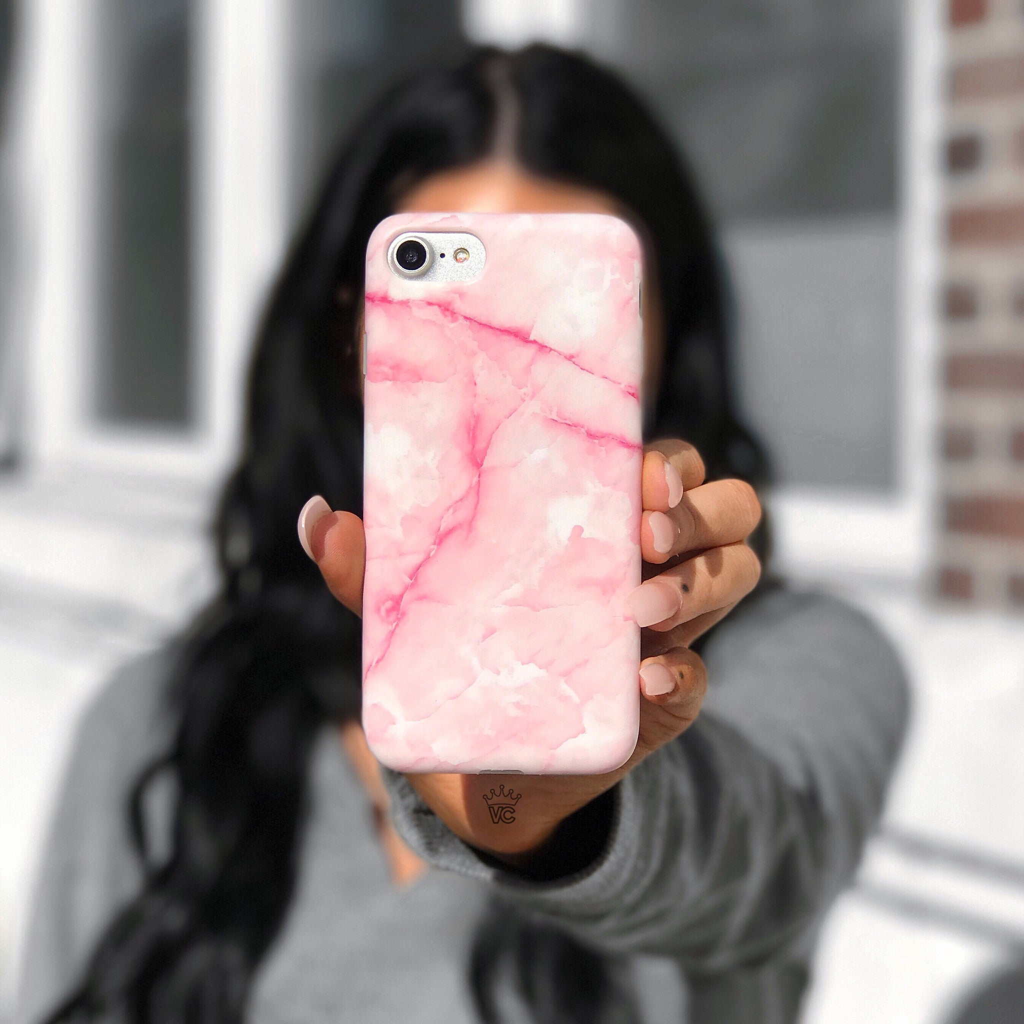 Pink Marble iPhone Case - Elegant & Durable Phone Cover for iPhone [Model], Trendy Marble Design, Slim Fit Protection - Perfect for Everyday Use, Work, and Travel