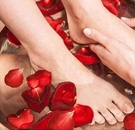 100% Natural Dried Red Rose Petals (100g/Bag) - Premium Real Flower Petals for Bath, Foot Soak, Wedding Confetti, Valentine's Day Party Decorations - Perfect for Romantic Gifts, Spa Days & Special Events