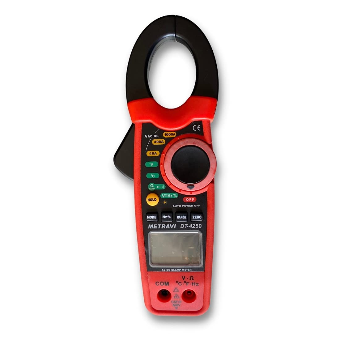 Metravi DT-4250 Digital Clamp Meter 1000A AC/DC Current Tester with 30mm Jaw - Perfect for HVAC, Electrical Maintenance & Industrial Use