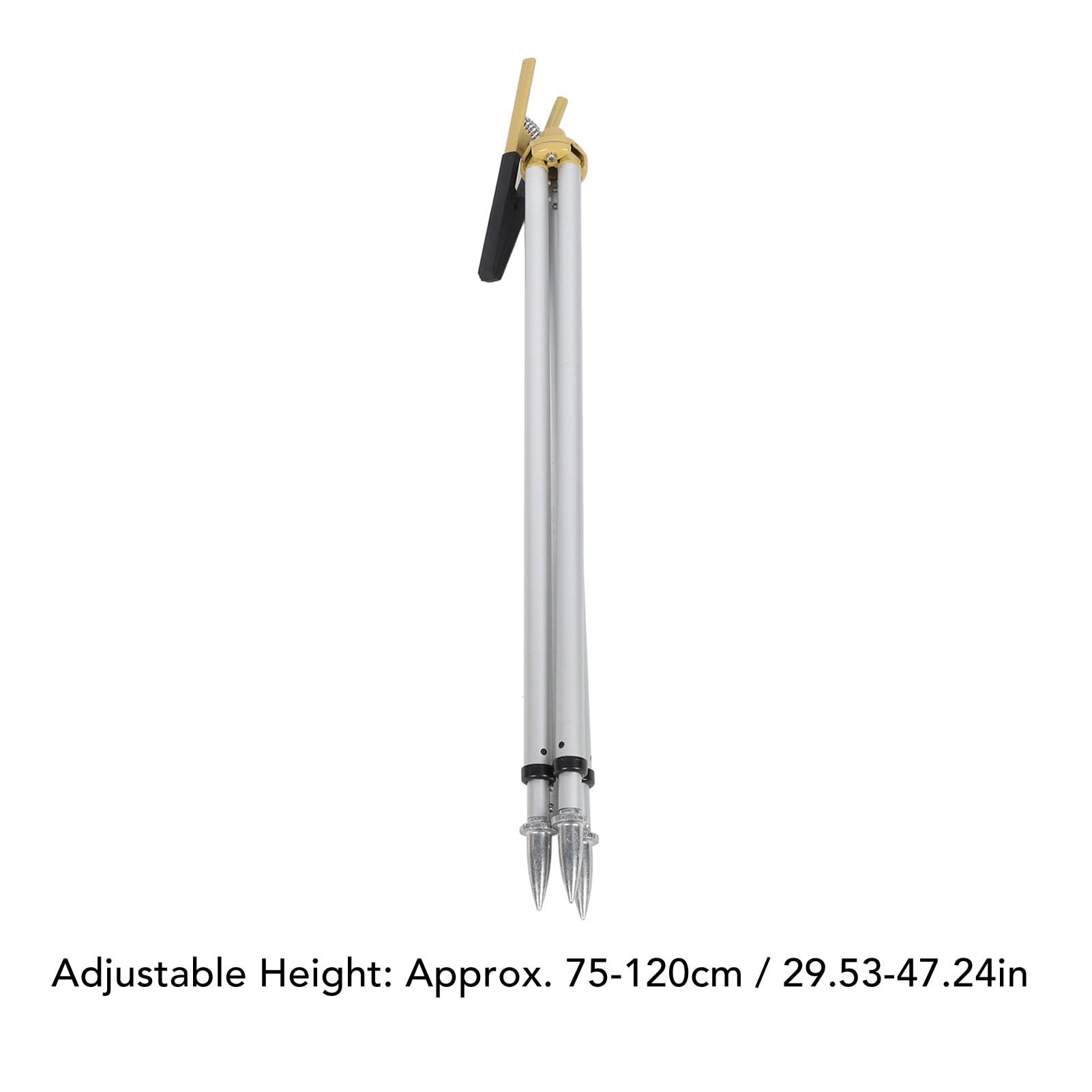 Aluminum Survey Tripod with Prism Pole - 75-120cm Telescopic Height for GPS, Leveling Staff & Total Station Surveying Equipment | Perfect for Land Surveying, Construction & Engineering Projects