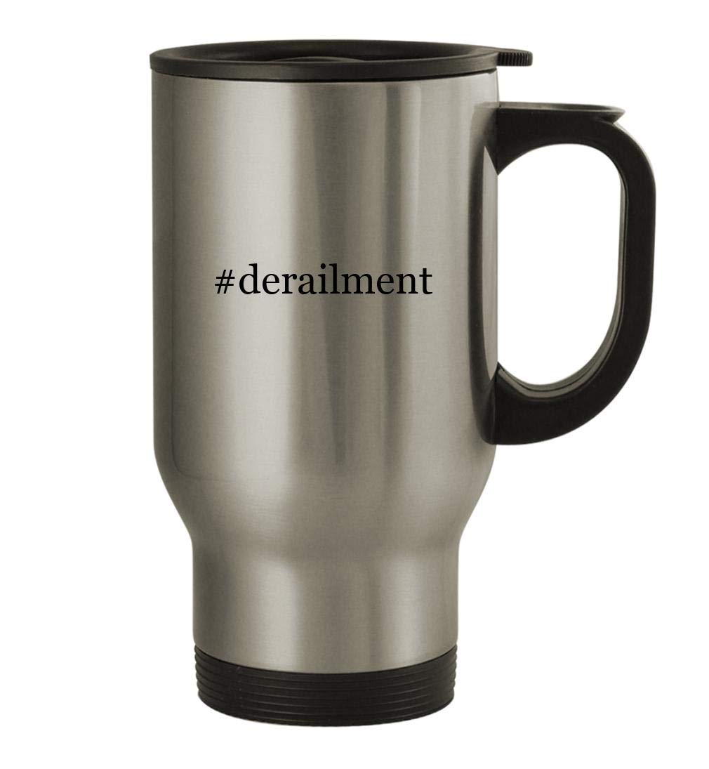 Premium 14oz Stainless Steel Travel Mug - Insulated Silver Coffee Tumbler for Hot & Cold Drinks - Perfect for Commuting, Camping and Office Use