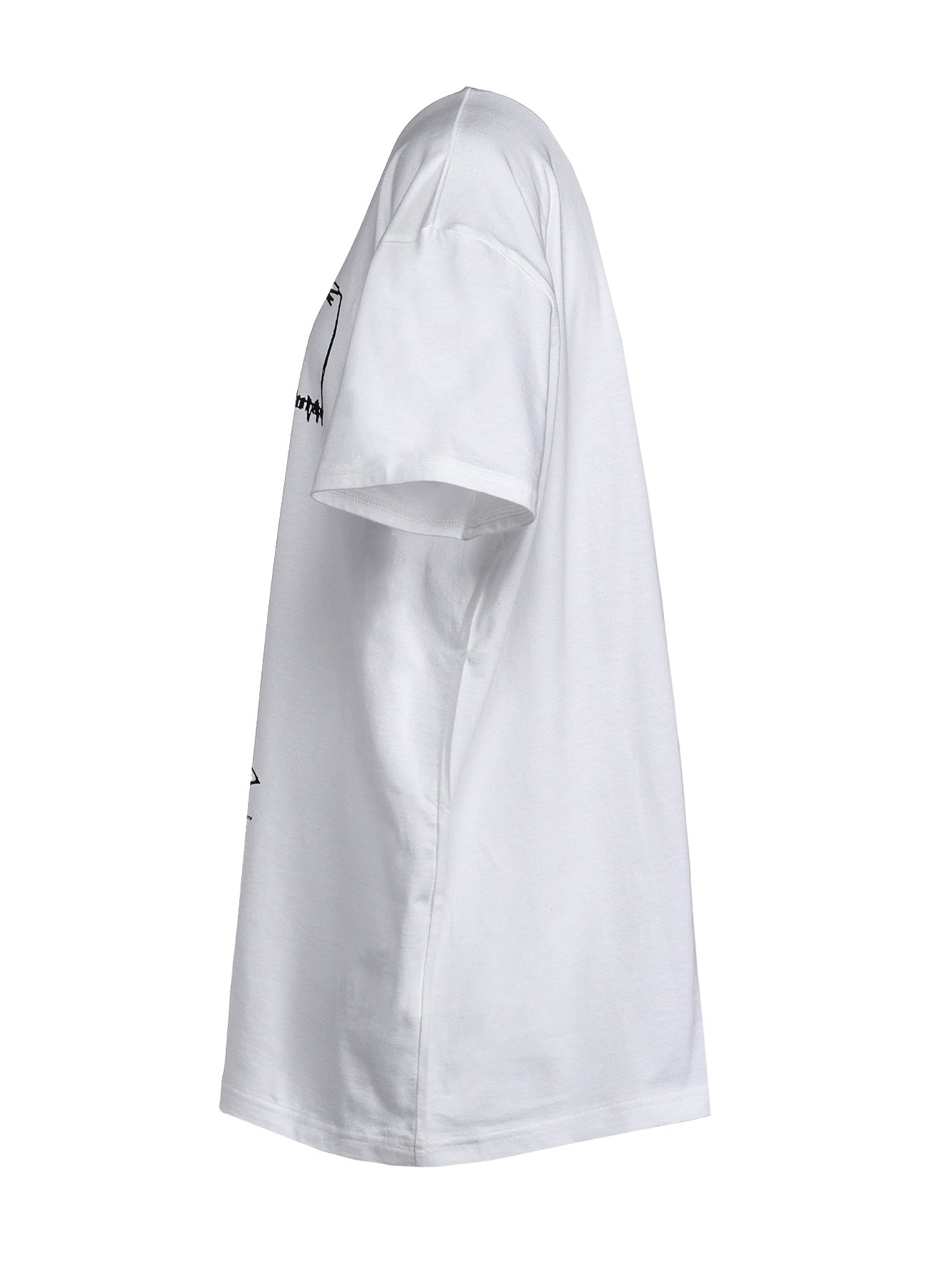 Soft Cotton Jersey Wide Shirt for Chair & Floor Light Print - Comfortable Loungewear for Home Relaxation and Casual Outings