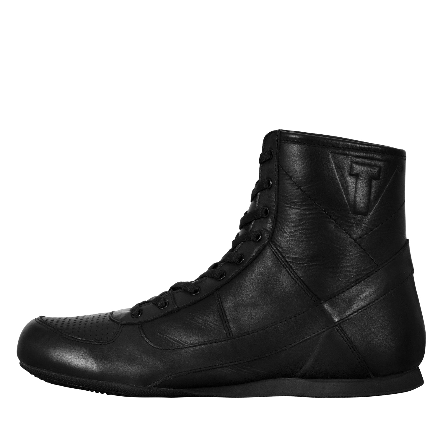 Old School Leather Boxing Shoes for Men & Women - Premium Training & Sparring Footwear - Ideal for Boxing, Kickboxing & MMA Workouts