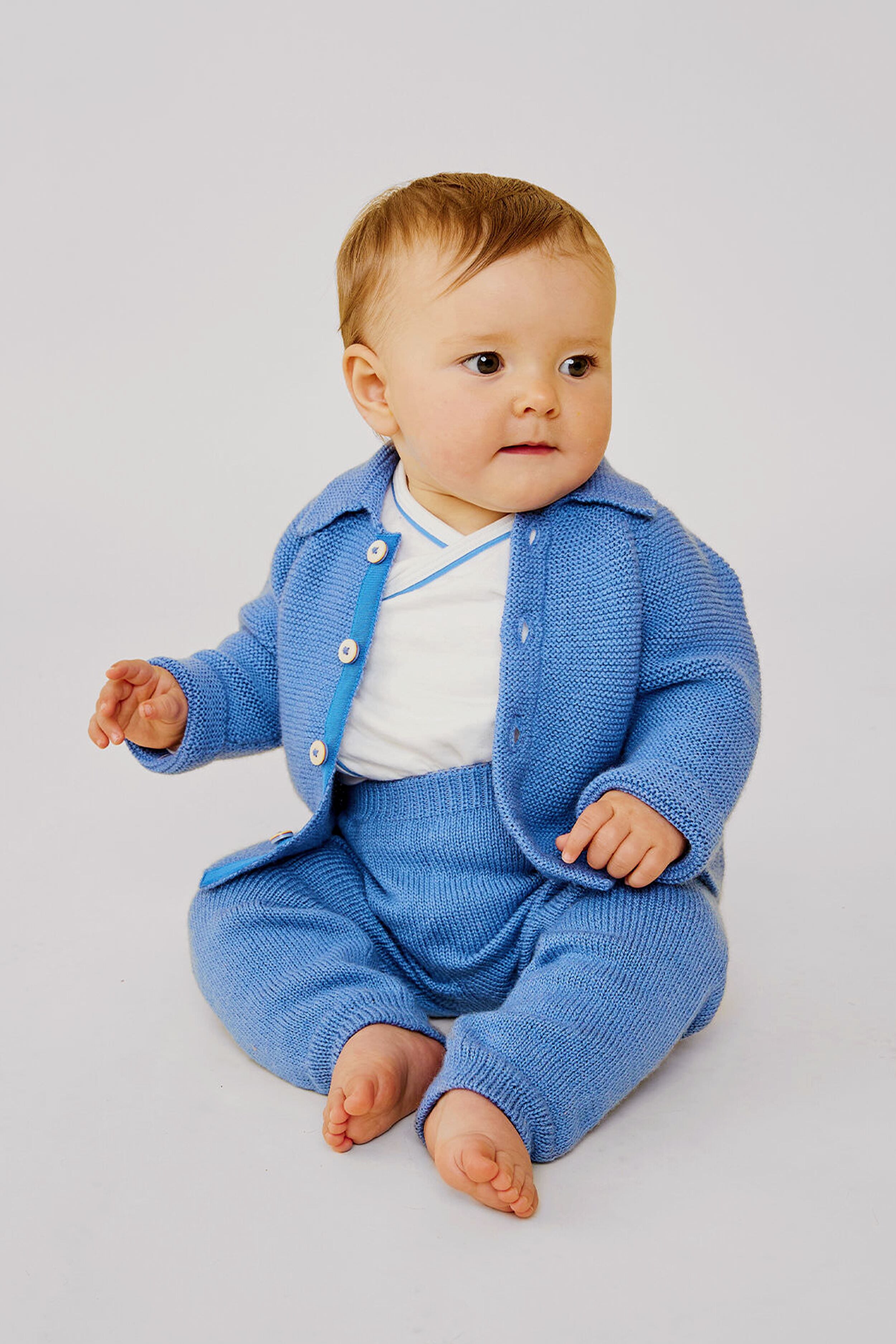 Blue Pat Baby Jacket - Soft & Comfortable Infant Outerwear for Boys & Girls | Perfect for Outdoor Play, Stroller Walks & Photo Shoots