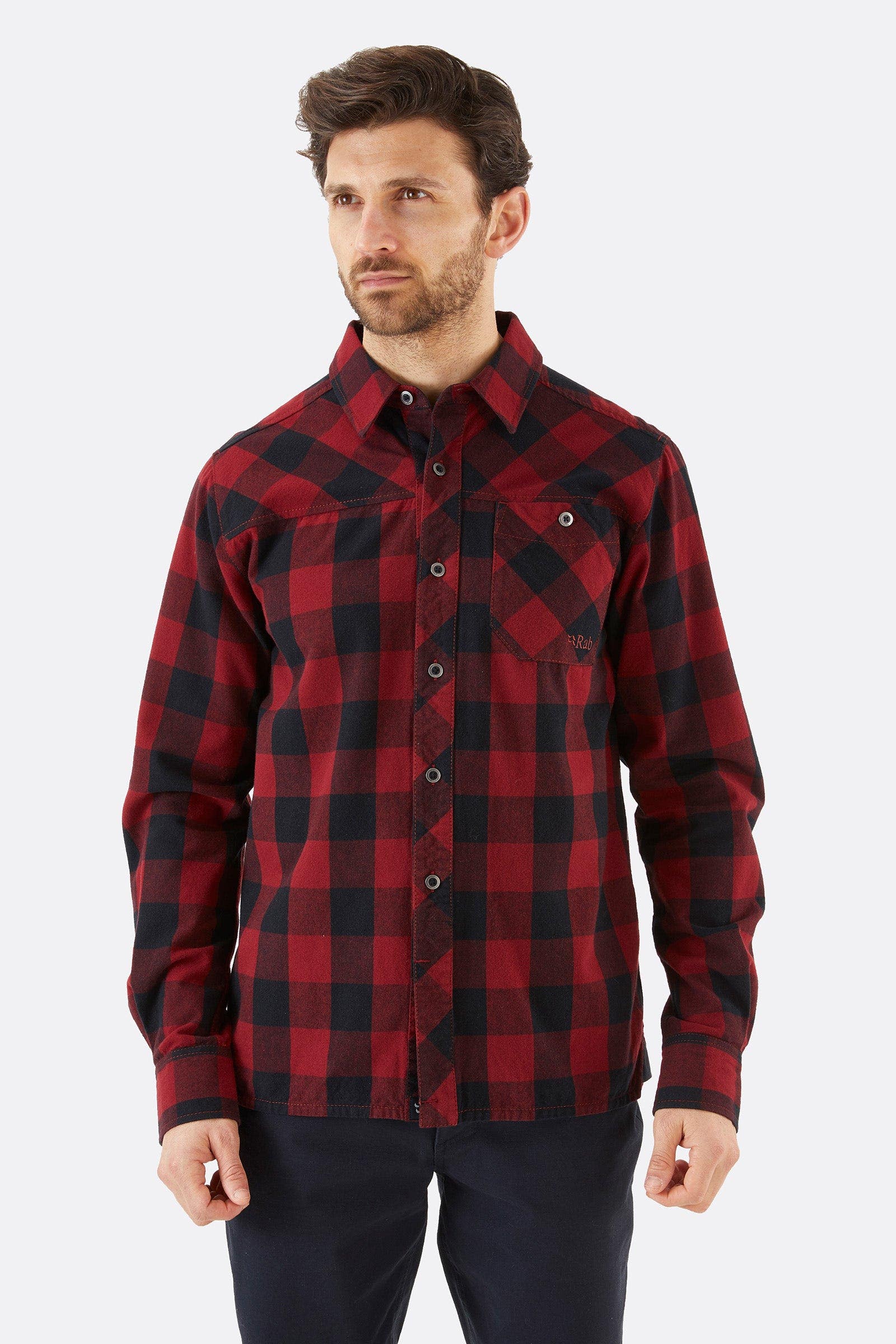 OXBLOOD RED CHECK