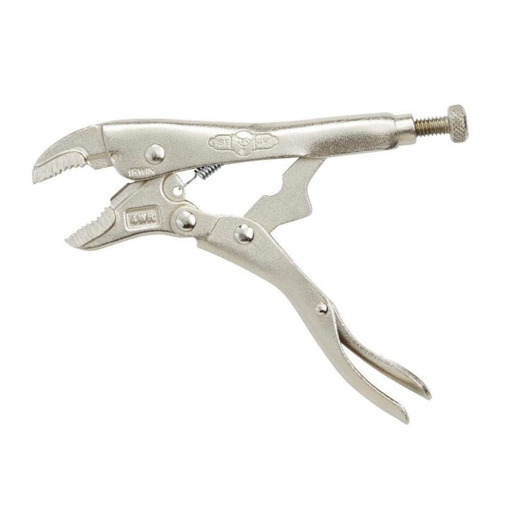 IRWIN 1002L3 4WR Original Curved Jaw Locking Pliers with Wire Cutter - Heavy Duty Clamp Tool for Welding, Plumbing & DIY Projects