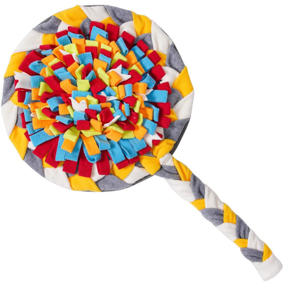 Interactive Dog Sniff Mat - Slow Feeding Puzzle Mat for Dogs, Colorful Training Blanket for Mental Stimulation & Anxiety Relief - Perfect for Mealtime Enrichment & Indoor Dog Activities