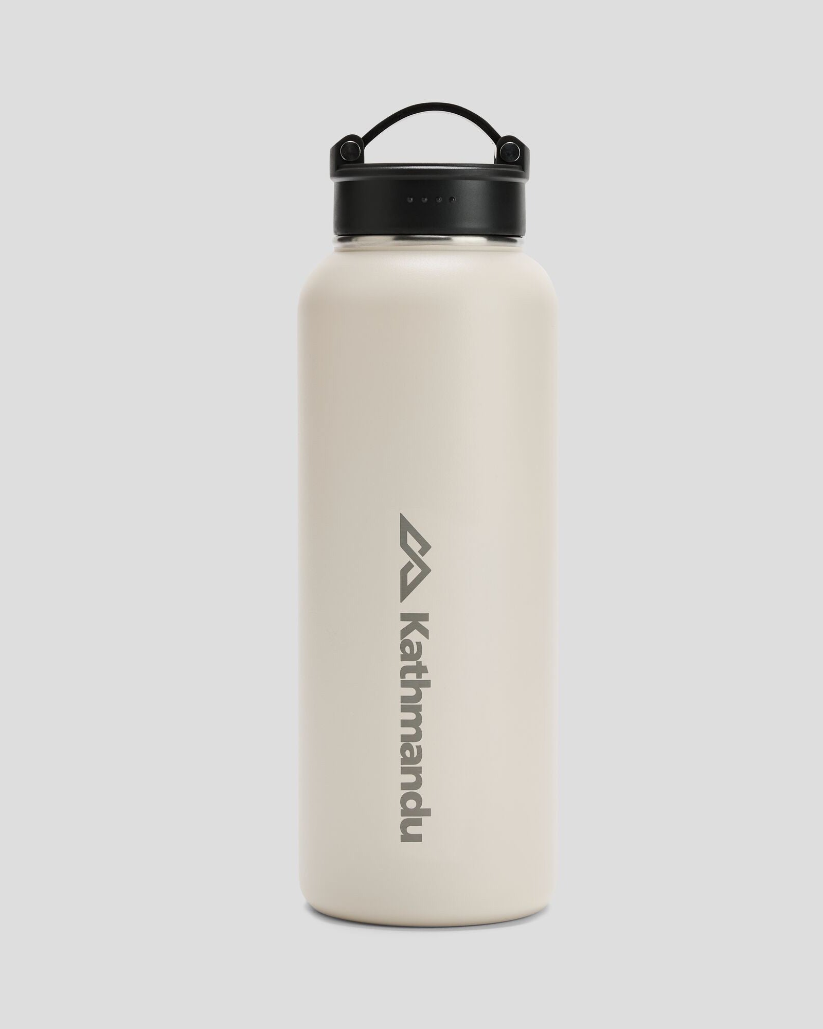 1.2L Insulated Drink Bottle with Carry Handle - Vanilla Color for Outdoor, Travel & Gym Hydration