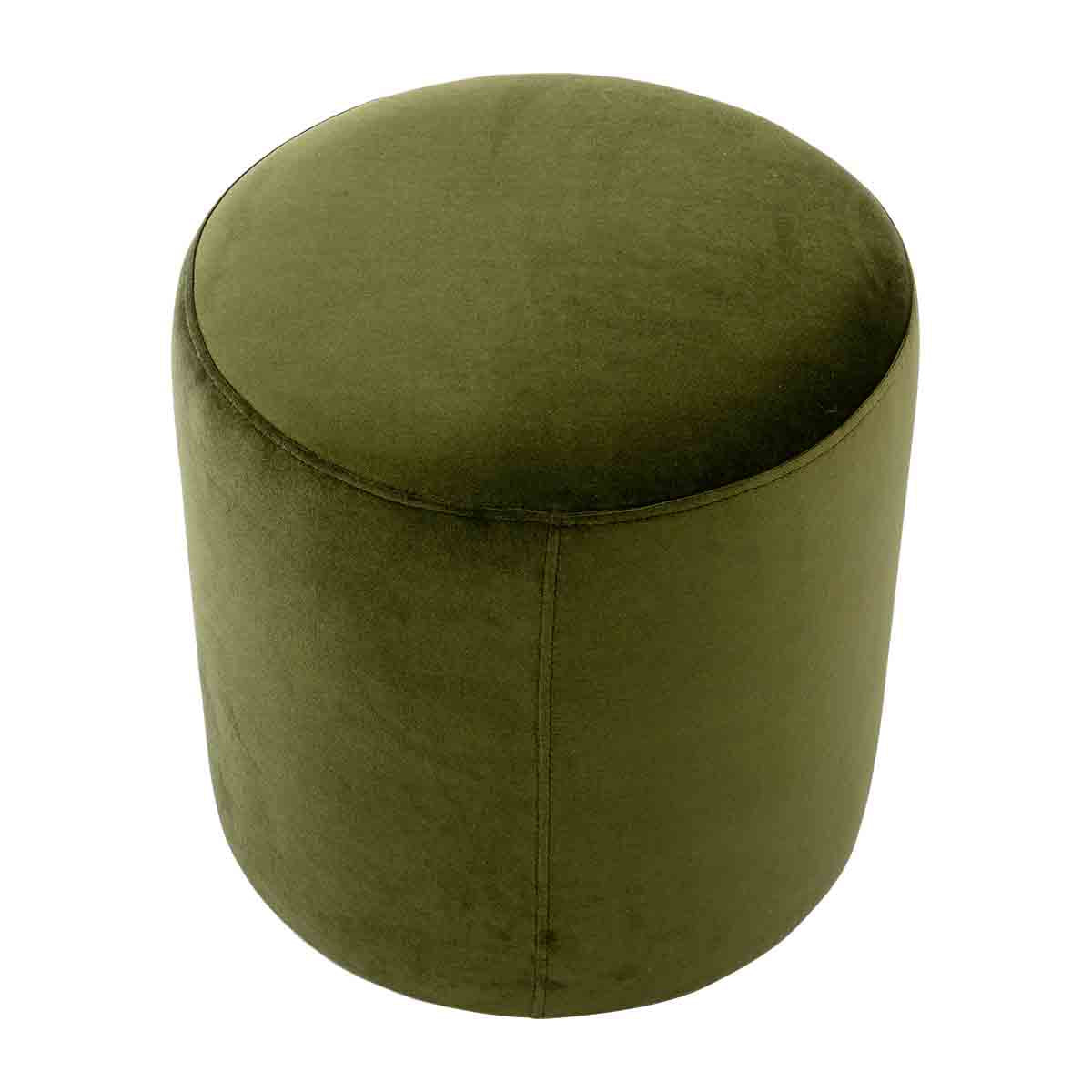Juliette Velvet Ottoman Stool 16 Inch Round Footrest Pouf - Perfect for Living Room, Bedroom, or Nursery Decor