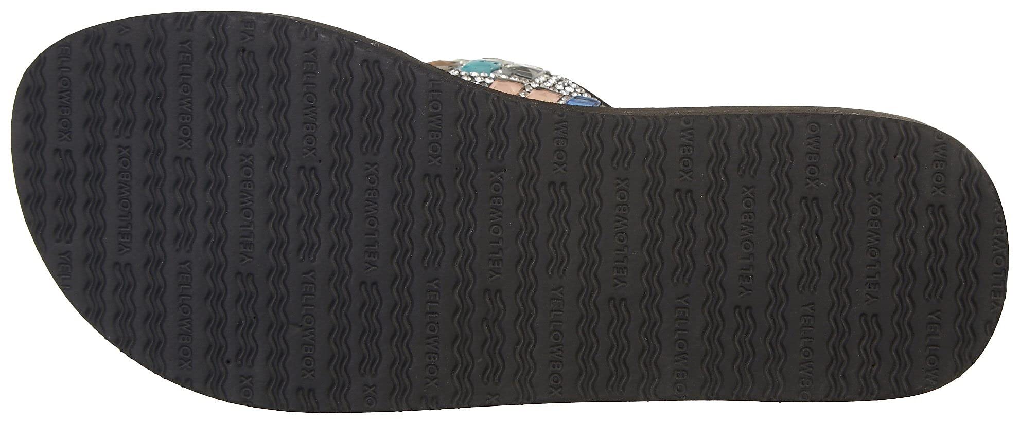 Yellow Box Women's Rise Comfortable Sandals - Casual Summer Shoes for Women with Arch Support | Perfect for Beach, Vacation, and Everyday Wear