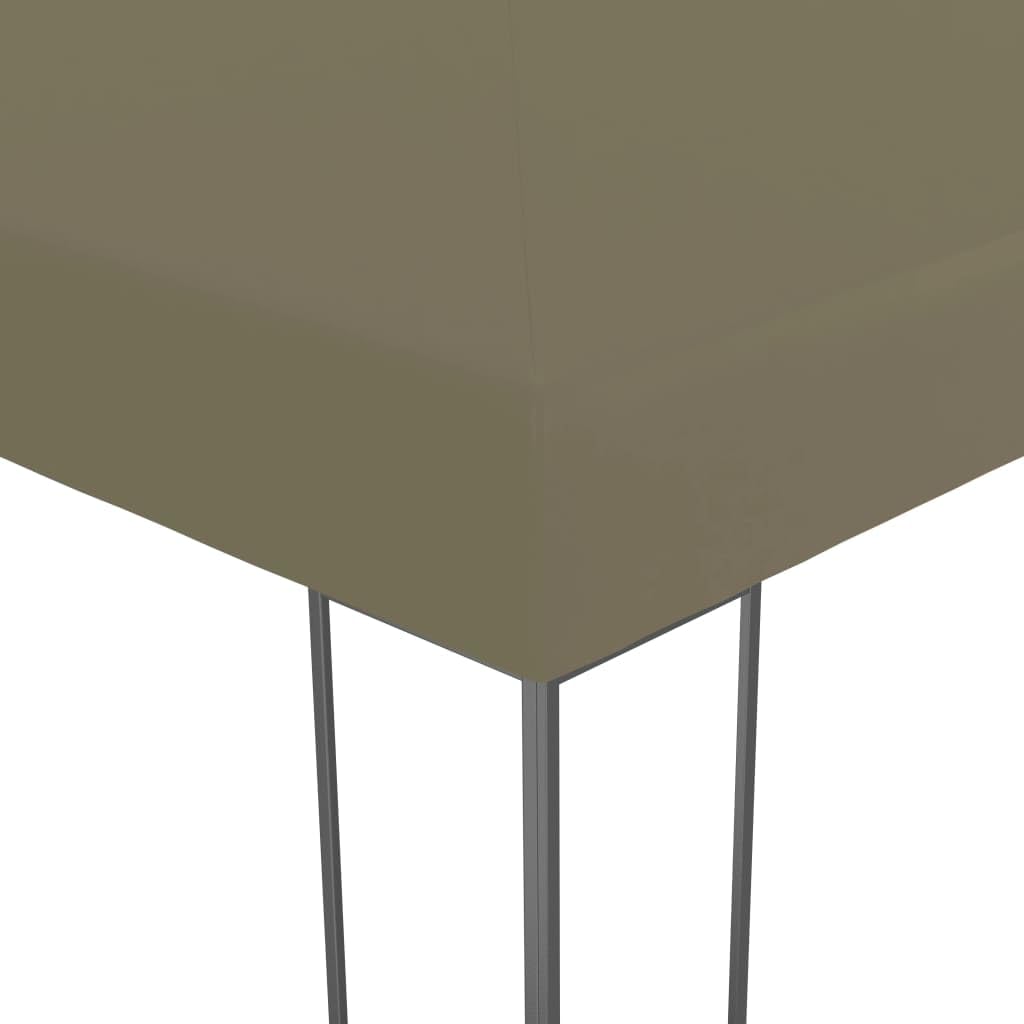 Premium 9.8'x9.8' Taupe Garden Party Tent with Heavy-Duty Steel Frame & Ventilated Roof - Perfect for Outdoor Weddings, Backyard BBQs, Camping & Patio Gatherings - Quick Setup Gazebo for Events & Home Use