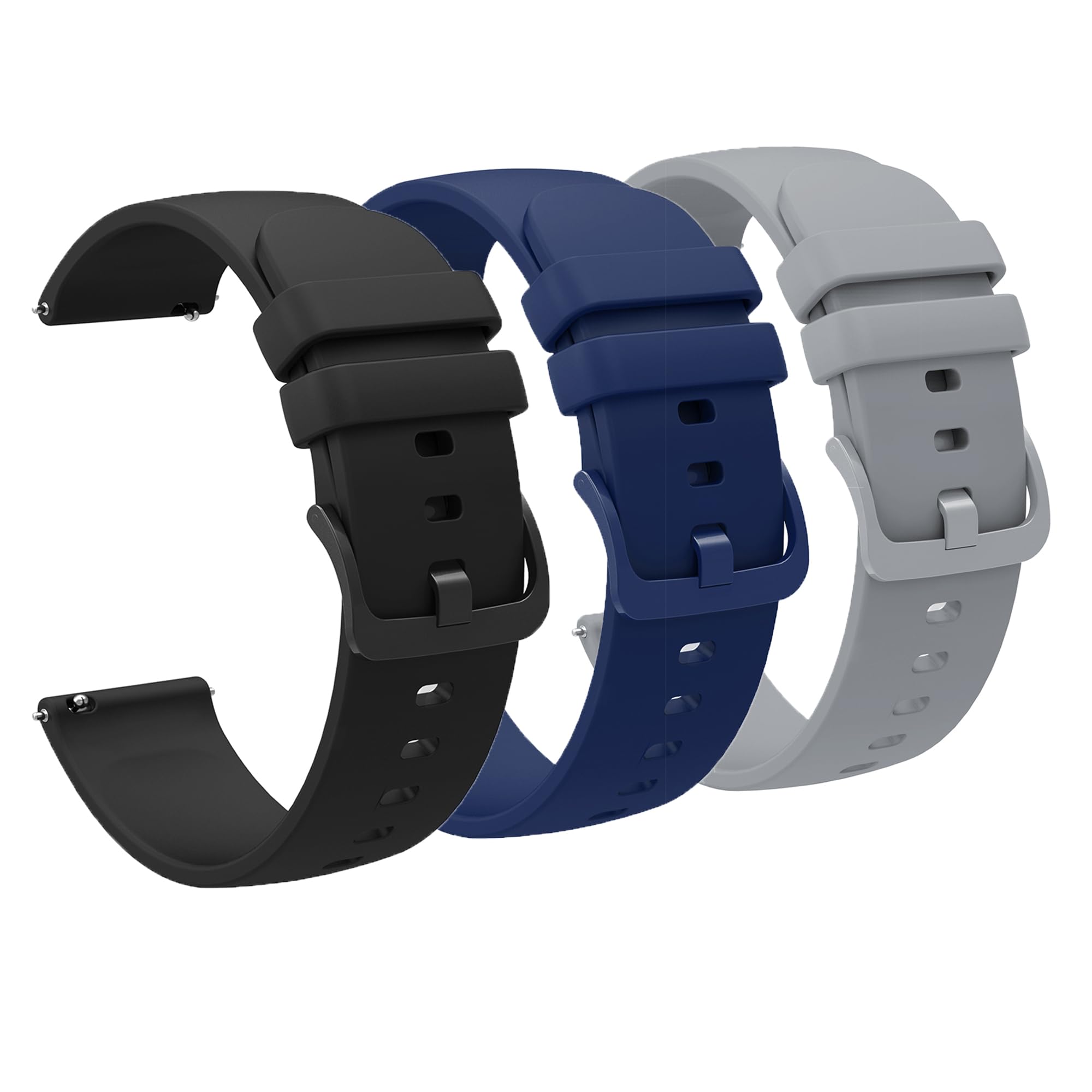 Premium 18mm Soft Silicone Watch Band - Compatible with EGQINR H31/MKYOPT H31 Smartwatch & Fitness Trackers (1.58