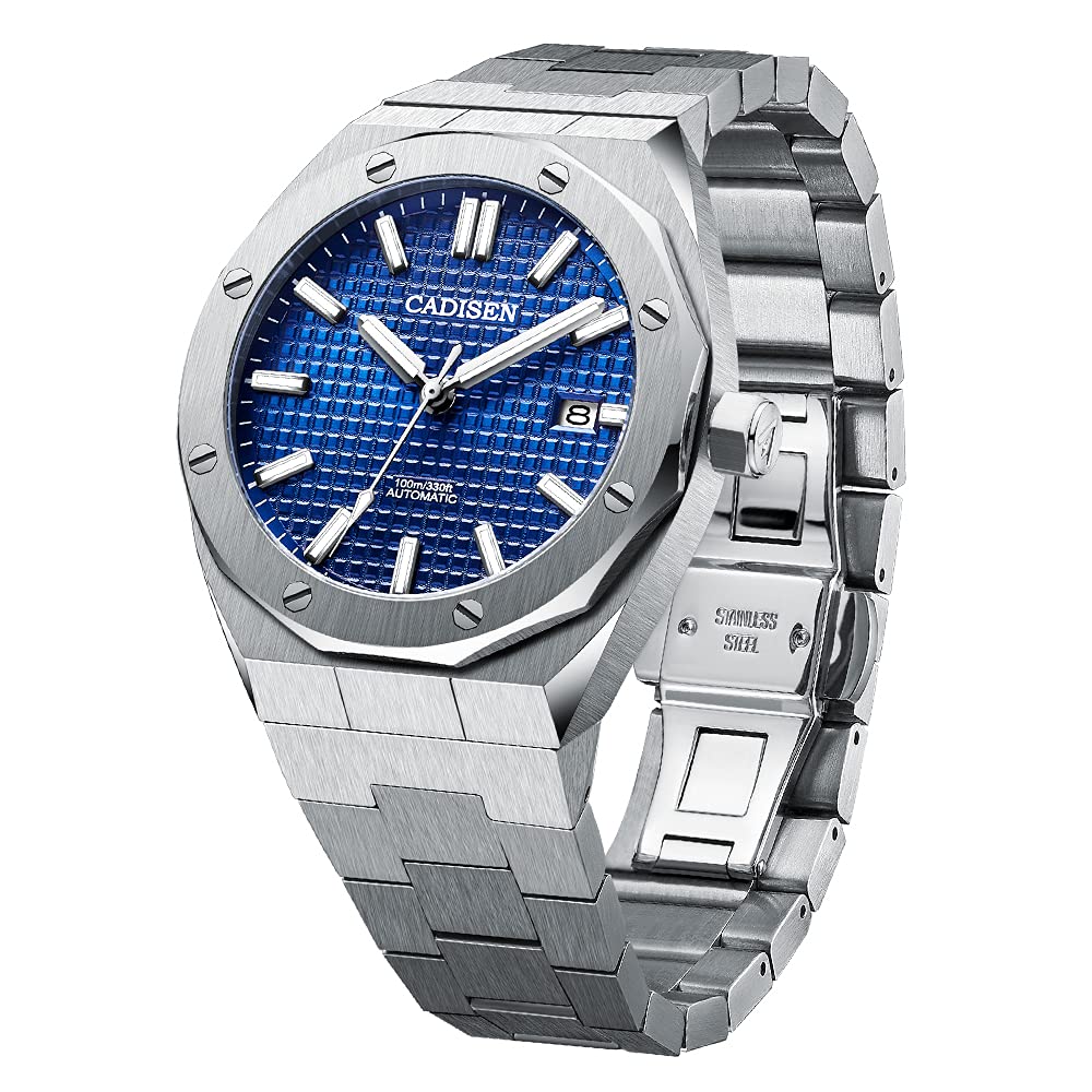 CADISEN Men's Automatic Watch NH35 Movement - Waterproof Sapphire for Business & Casual Wear