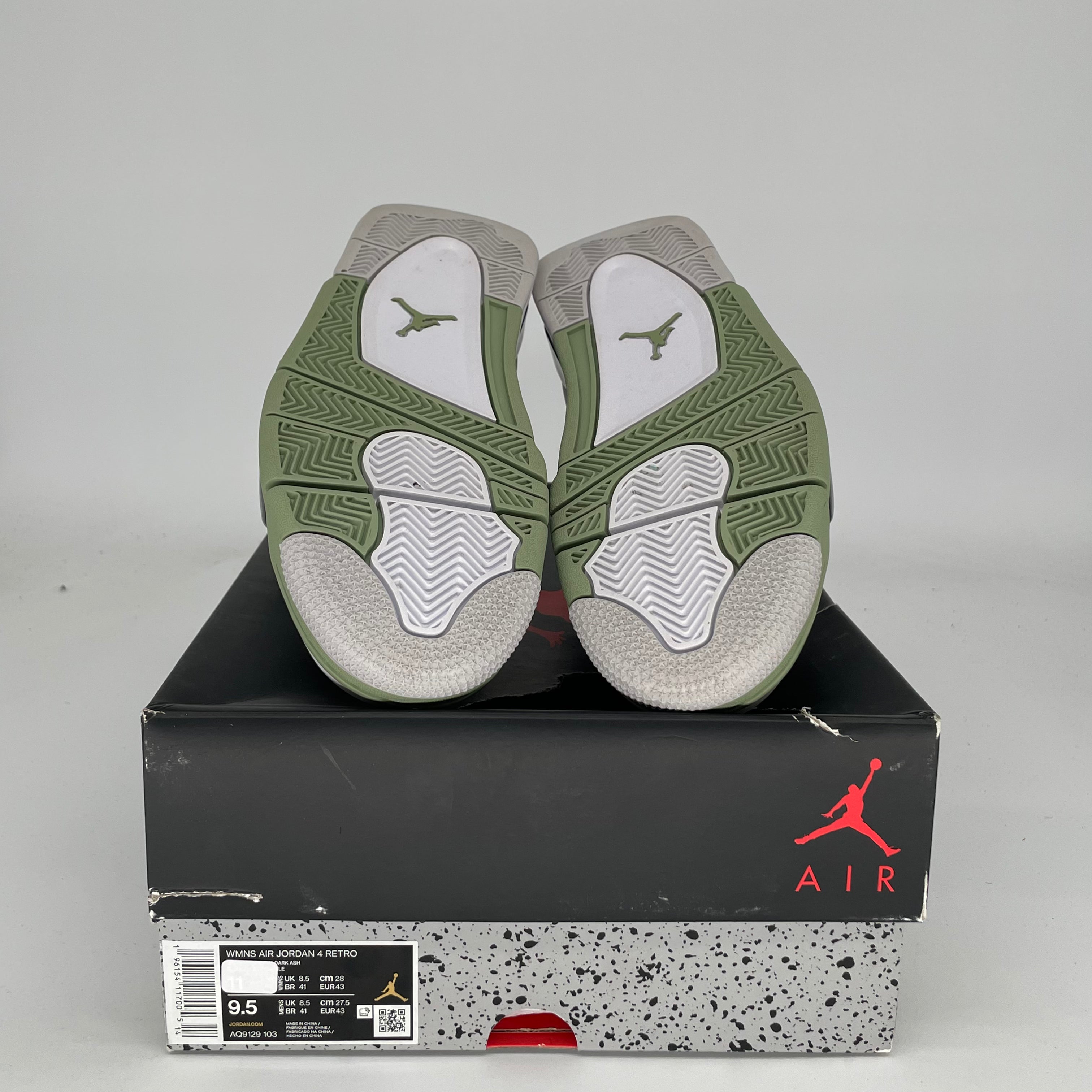 AIR JORDAN 4 SEAFOAM Women's Sneakers Size 9.5/11W - AQ9129-103 | Retro Basketball Shoes for Women, Comfortable Casual & Streetwear Fashion