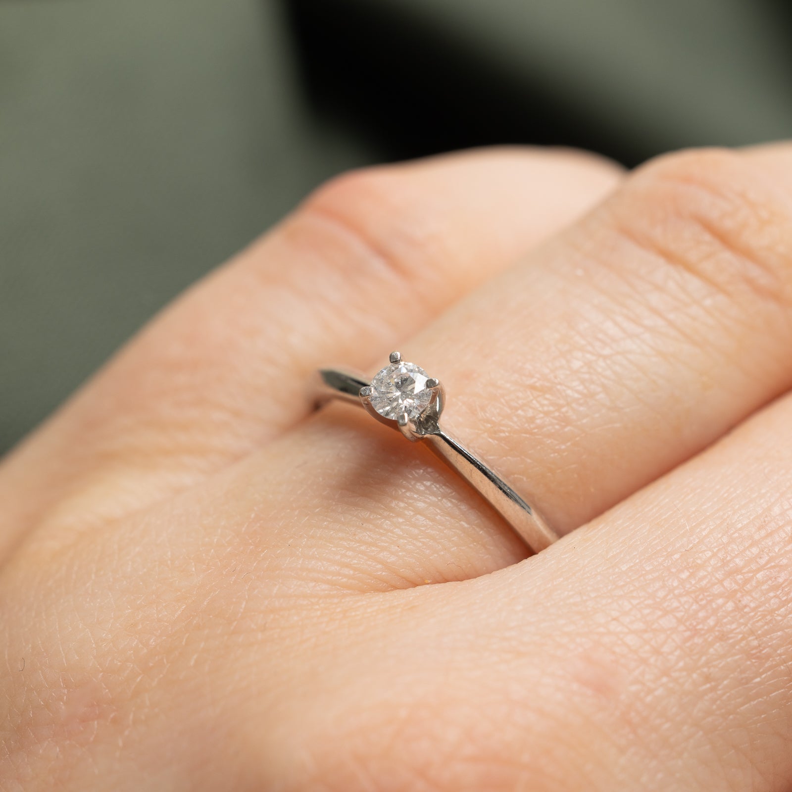 0.15ct Petite Diamond Ring for Women - Size 7.25 | Dainty & Elegant Engagement, Wedding, or Promise Ring | Perfect for Everyday Wear & Special Occasions