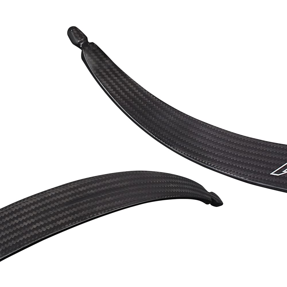 NIKA ARCHERY Recurve Bow Limbs Set - Carbon Fiber Limbs 16-30lbs for Beginners | Target Practice, Outdoor Hunting & Archery Training (1 Pair)
