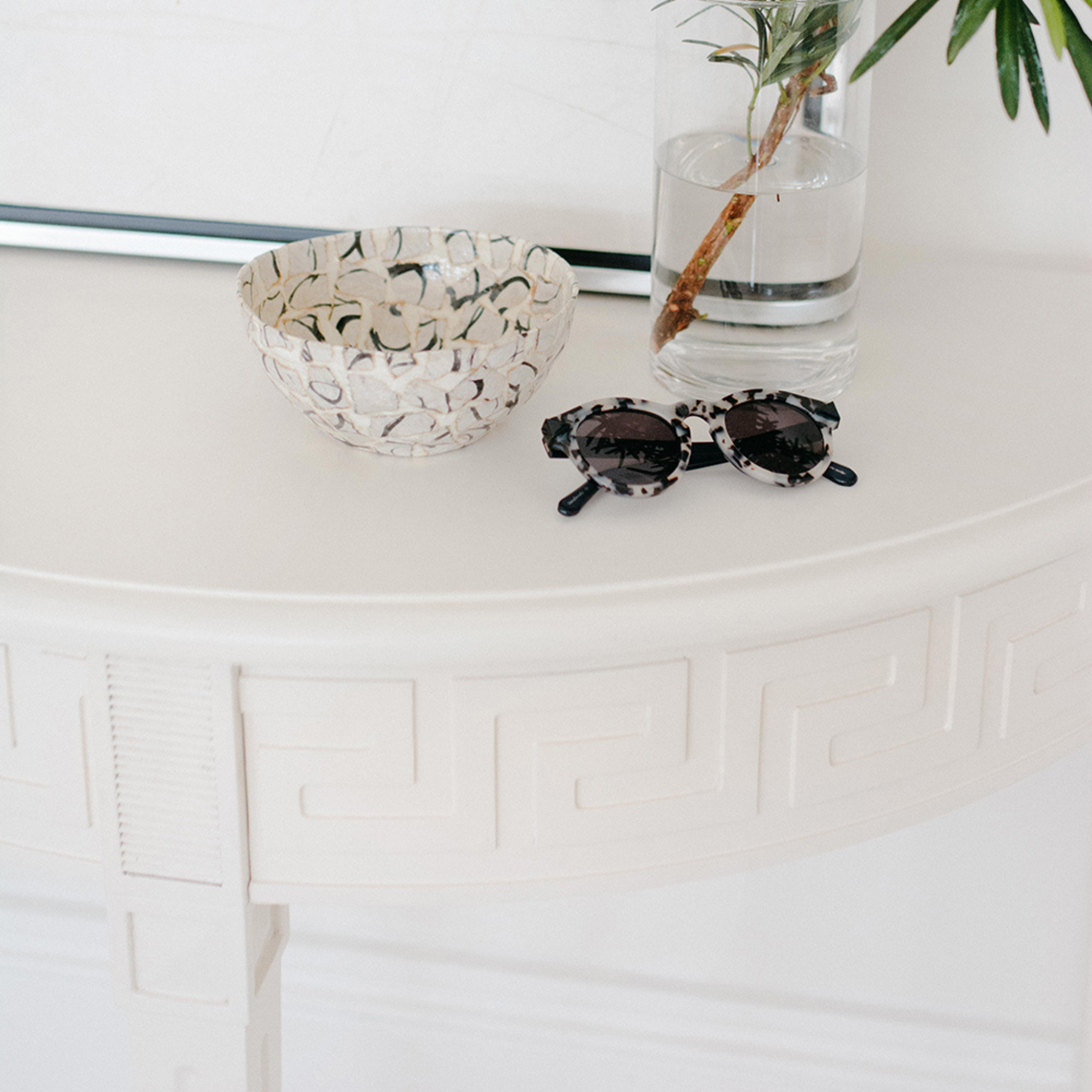 Elegant Athena Demilune Table - Half Moon Console Table with Wooden Finish for Entryway, Living Room & Hallway Decor - Perfect for Small Spaces & Home Organization