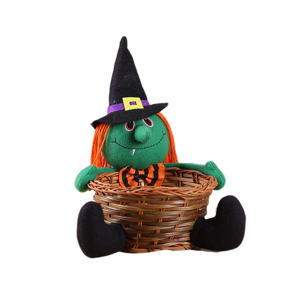Mini Lovely Demon Halloween Candy Basket - Portable Food Storage Container for Halloween Party Decorations | Perfect for Trick-or-Treat, Home Decor & Spooky Party Supplies