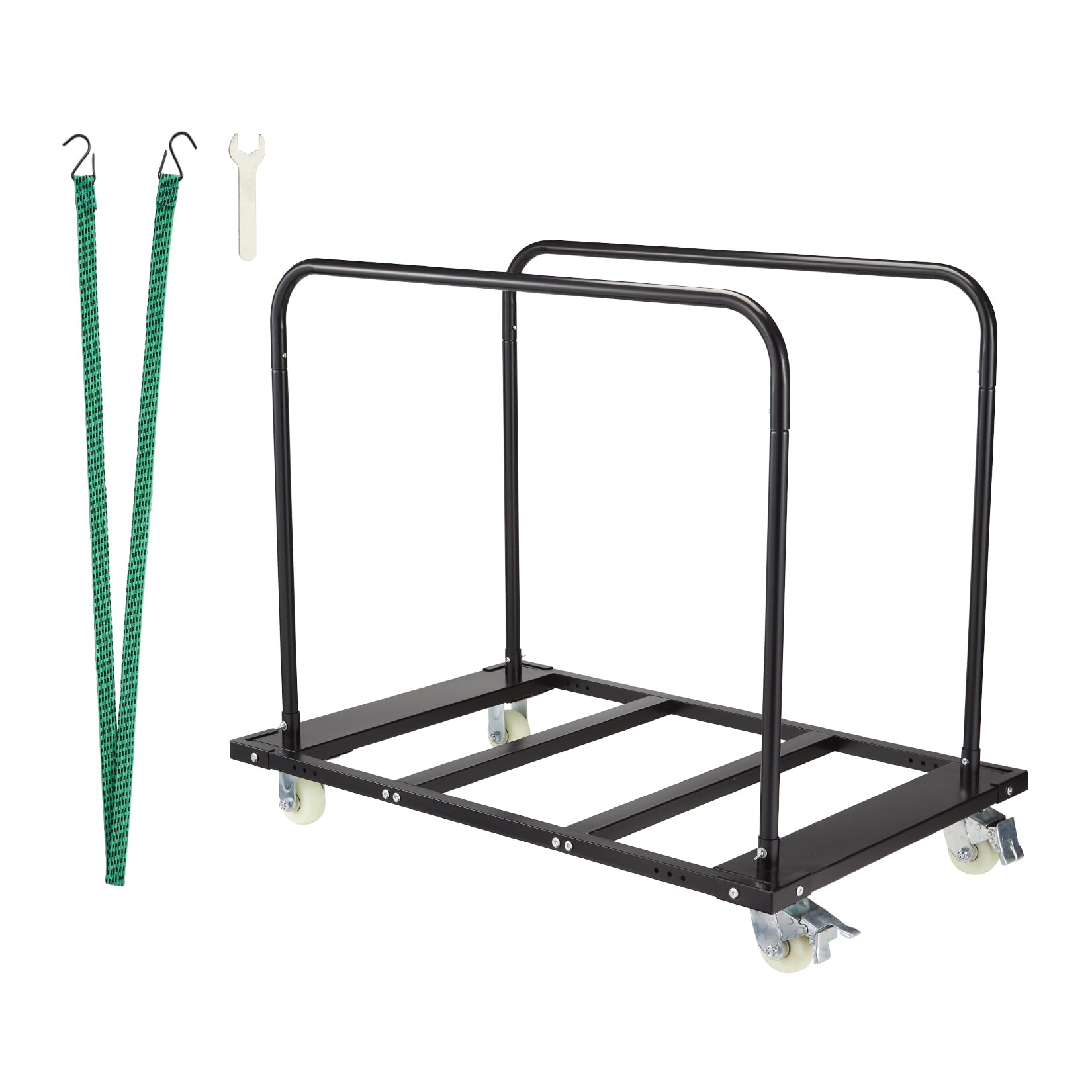 Heavy Duty Folding Table Cart - 1500 LBS Capacity Steel Panel Truck with Wheels, Multi-Purpose Utility Wagon for Garage, Home & Office - Perfect for Moving Drywall, Lumber, Mattress & Furniture
