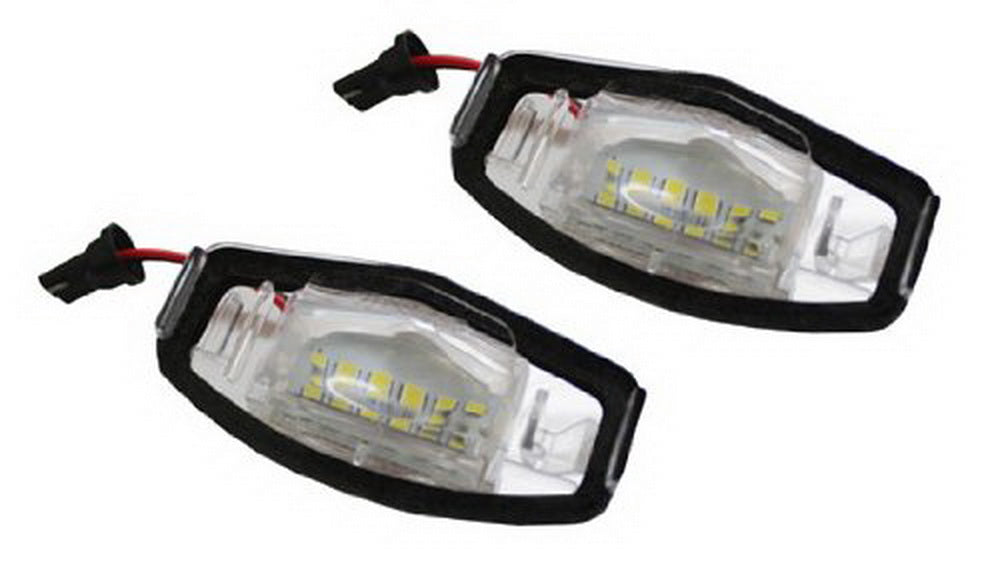 Direct Fit White LED License Plate Light Lamps for Acura TL TSX Honda Civic - Bright & Durable Replacement Bulbs for Enhanced Night Visibility & Style
