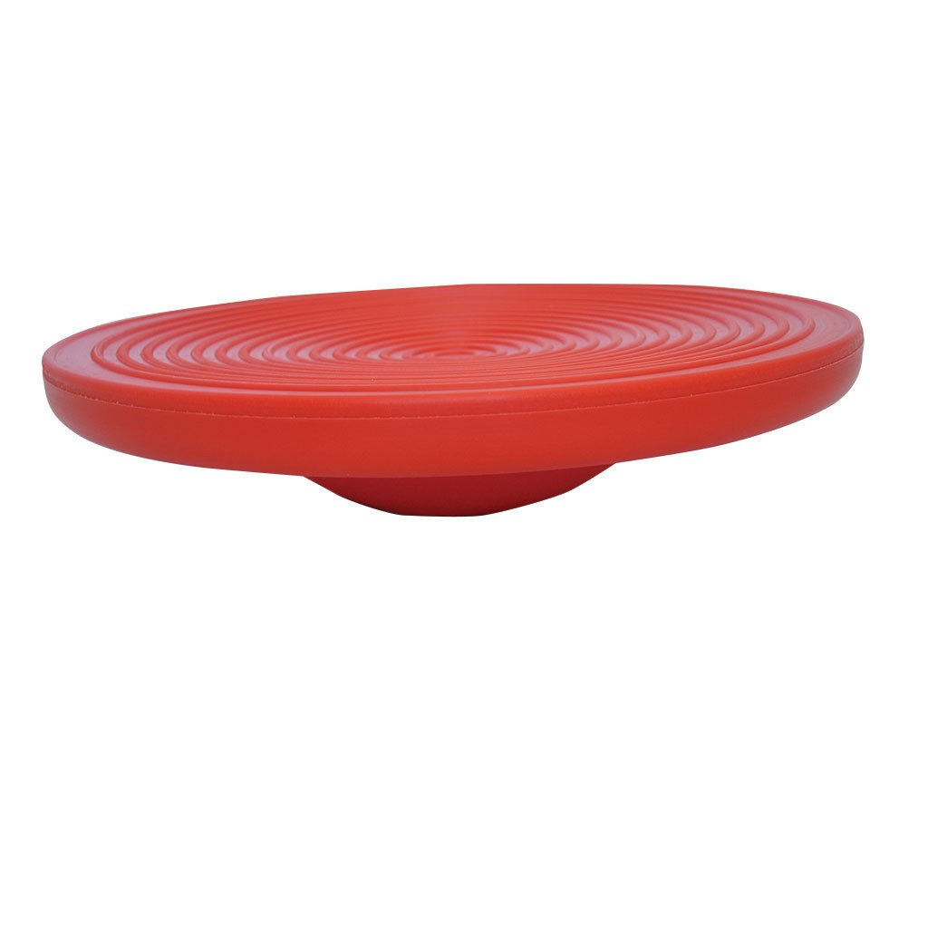 Allcare Red Deluxe Wobble Balance Board for Core Strength & Stability Training - Perfect for Home Gym, Office Workouts, and Physical Therapy Exercises