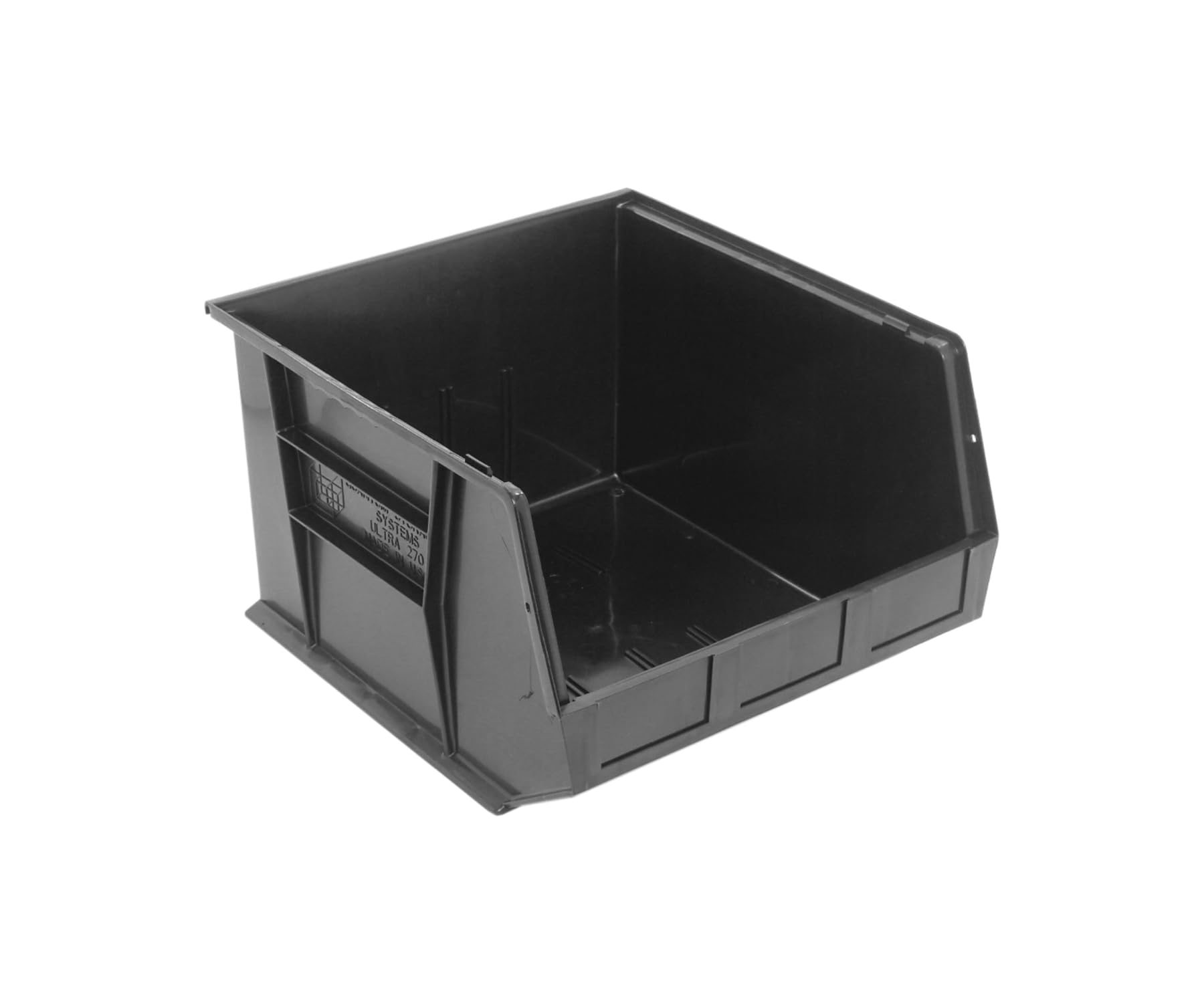 QUANTUM STORAGE SYSTEMS Ultra QUS270BKCS 3-Pack Black Plastic Storage Bins - 18