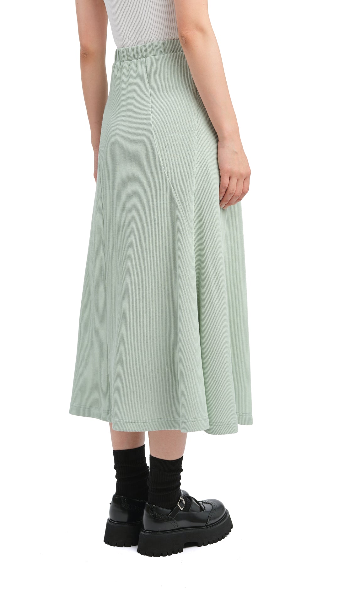 Stylish Jersey Fishtail Skirt for Women - Trendy High Waist Flowy Midi Skirt - Perfect for Casual Outfits, Date Nights & Summer Dresses
