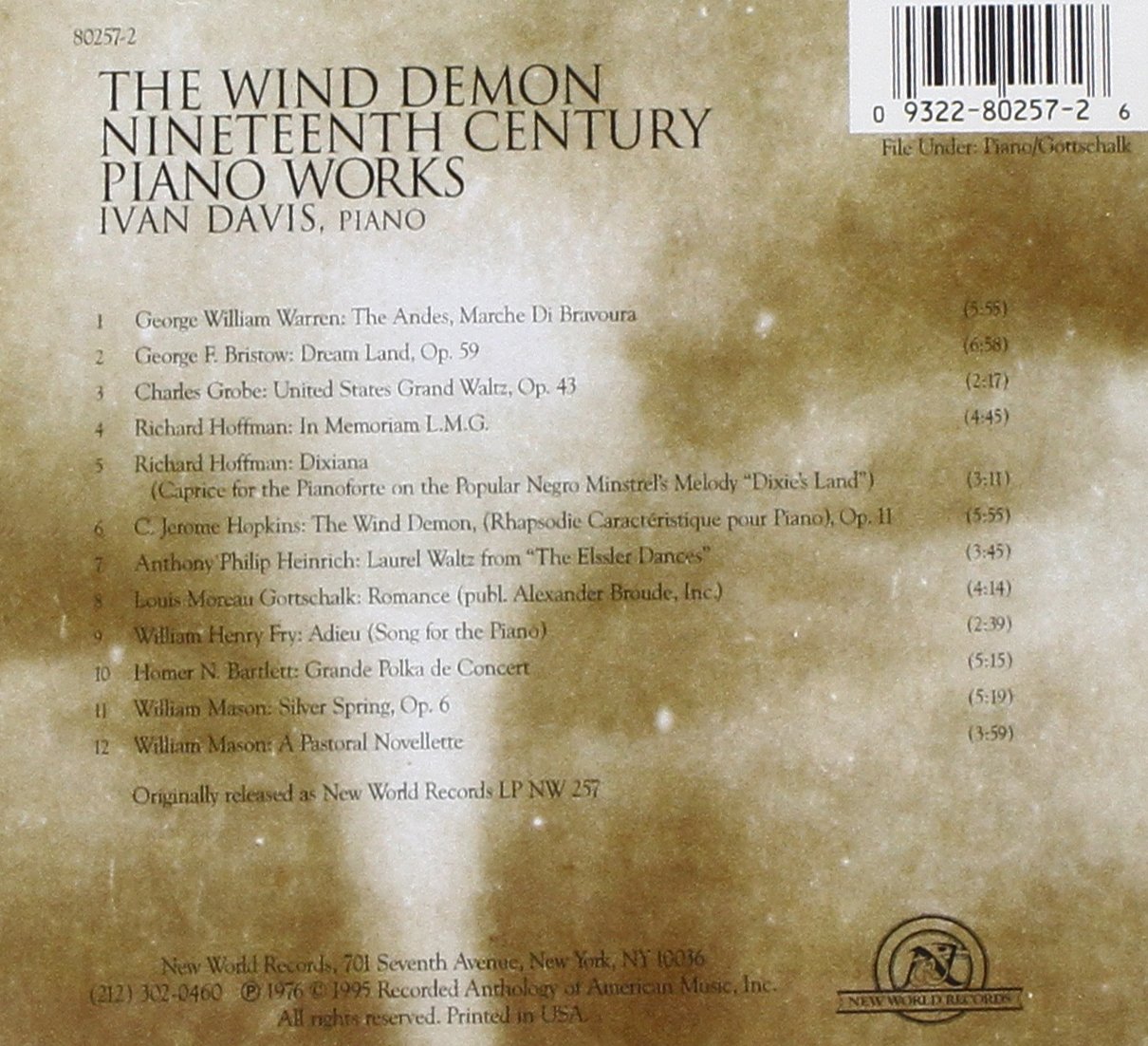 The Wind Demon - 19th Century Romantic Piano Music Collection for Classical Enthusiasts | Perfect for Concerts, Recitals & Home Listening