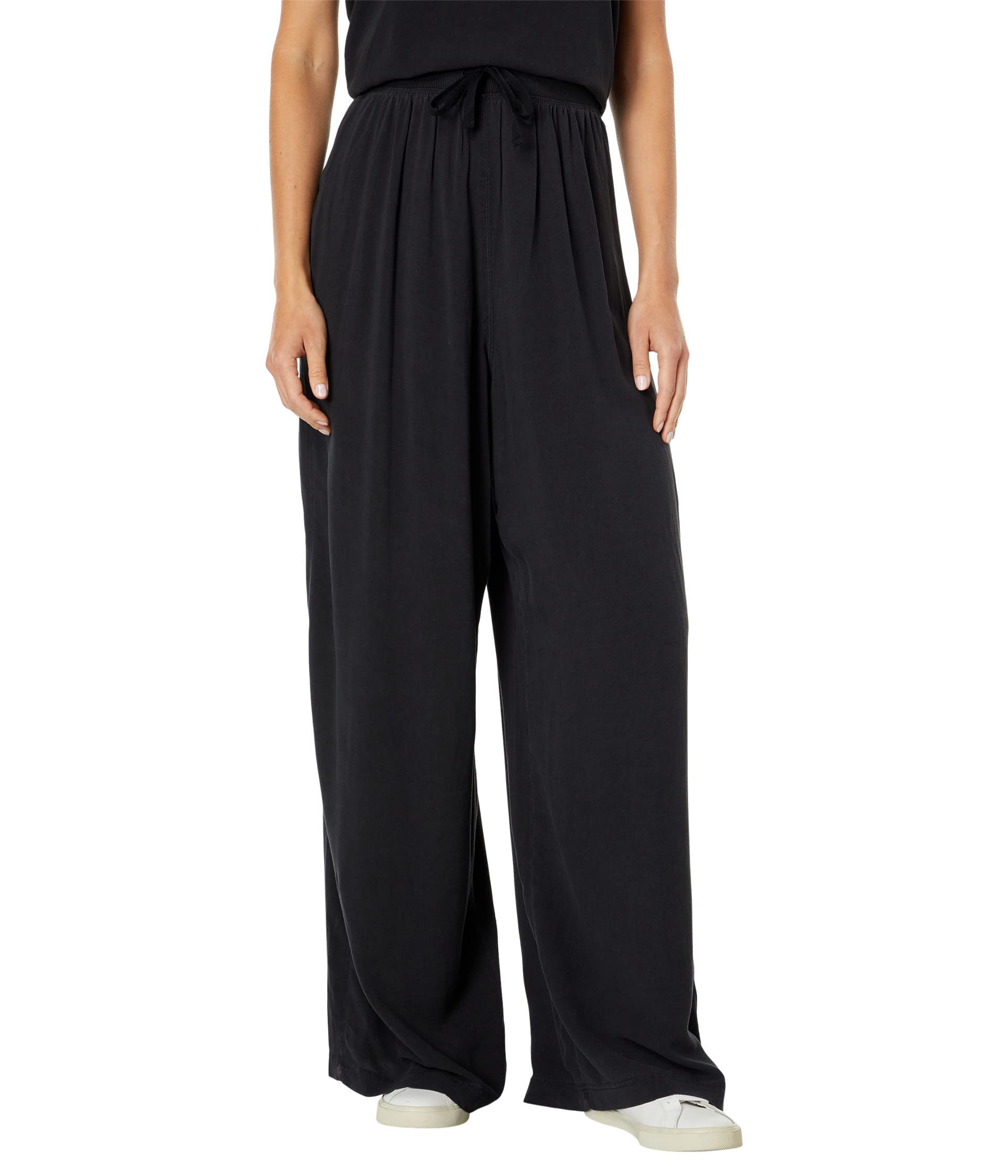 Stylish Splendid Zinnia Wide Leg Pants for Women - Comfortable High Waisted Flowy Trousers for Casual Wear, Office & Summer Outfits