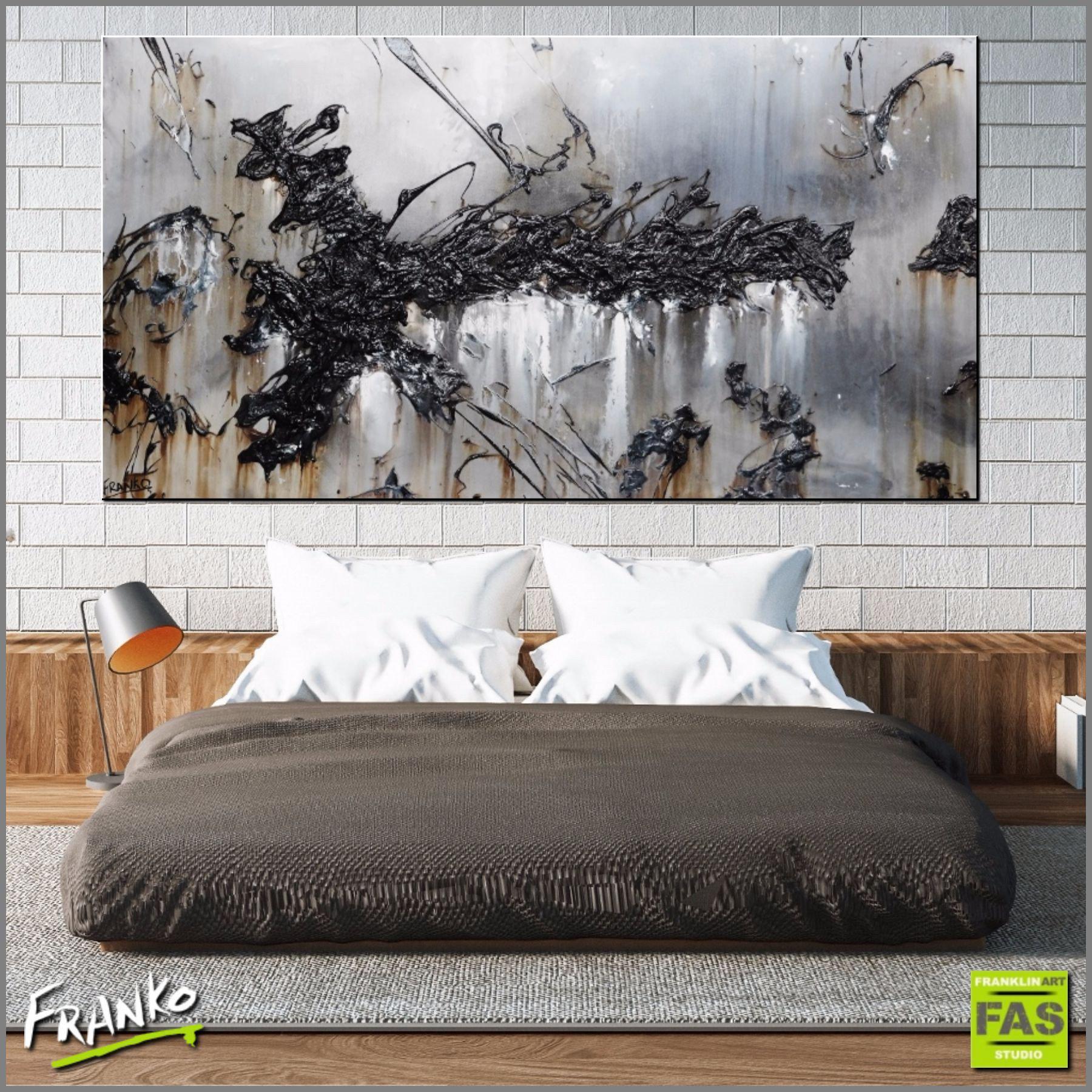 Abstract Grey Wall Art - Modern Home Decor for Living Room & Office - Inspirational Canvas Painting for Stylish Interiors