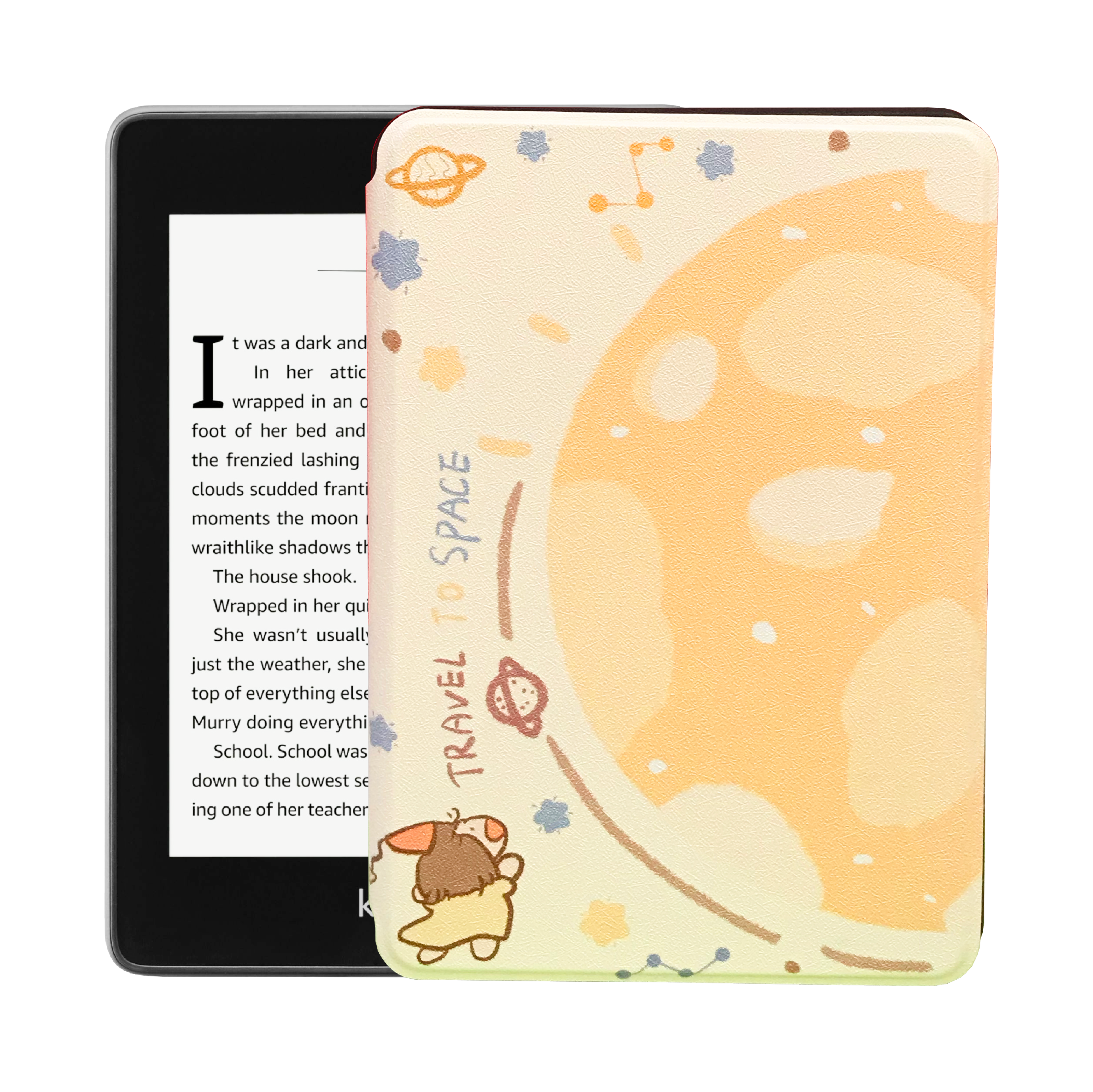 Kindle Paperwhite 4 (2018) - Waterproof E-Reader with Built-in Light, 8GB Storage - Includes Premium Smart Cover & Art Case - Perfect for Reading at Beach, Poolside or in Bed