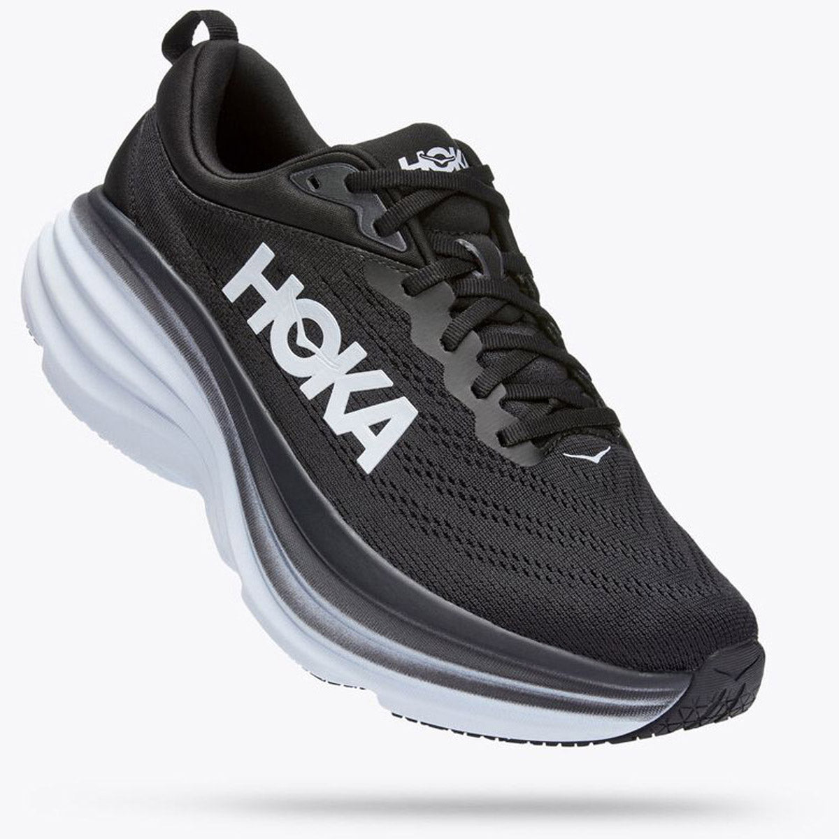 Hoka One One Men's Bondi 8 Wide Running Shoes - Cushioned Road Shoes for Long Distance Running & Walking - Ideal for Marathon Training, Jogging & Everyday Comfort