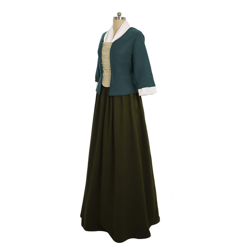 Outlander Claire Randall Cosplay Costume - Women's Scottish Highland Dress for DIY Cosplay & Halloween Costume | Perfect for Conventions, Themed Parties & Costume Events