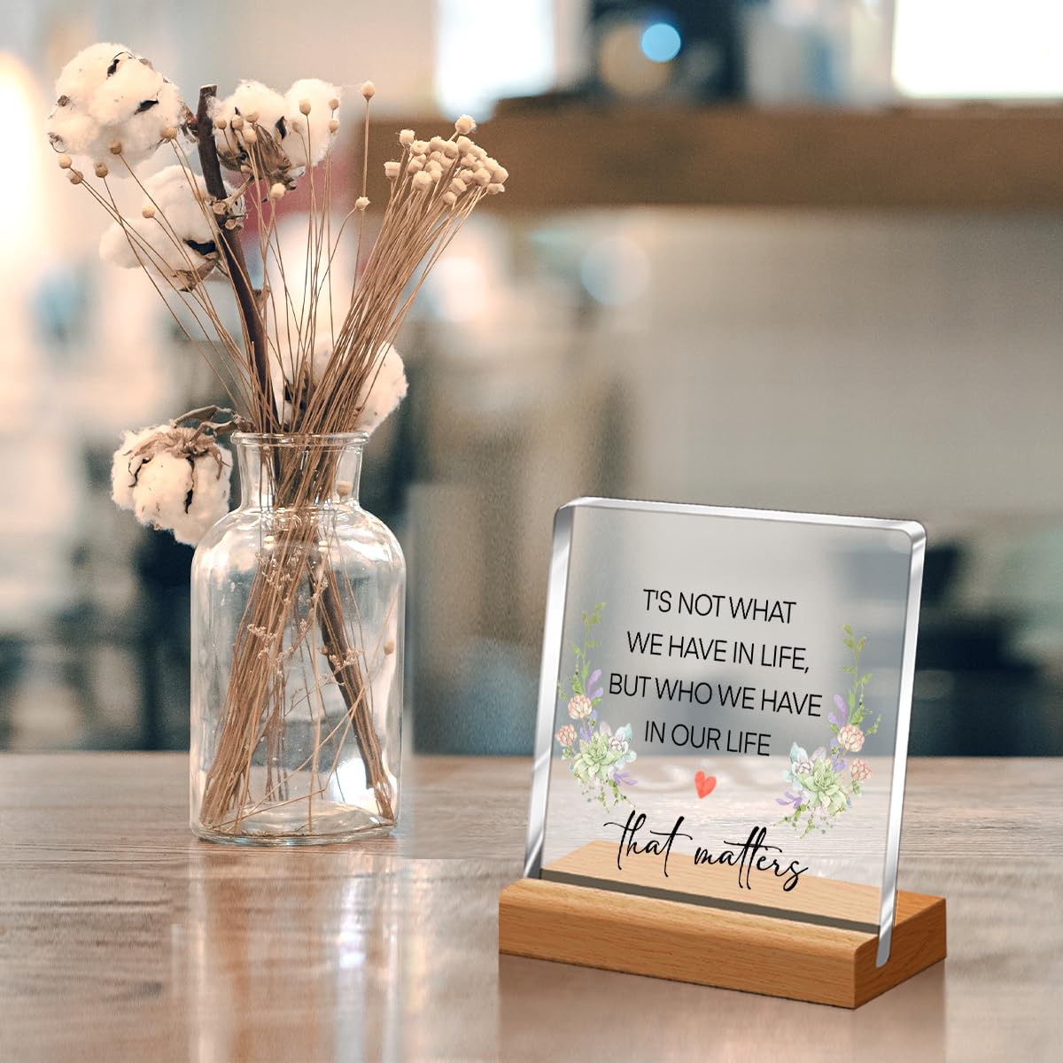 Inspirational Acrylic Desk Sign - Little Reminders Positive Message Plaque for Office & Home Decor | Motivational Gift for Women, Friends & Coworkers | Perfect for Workstations, Study Areas & Gift Giving