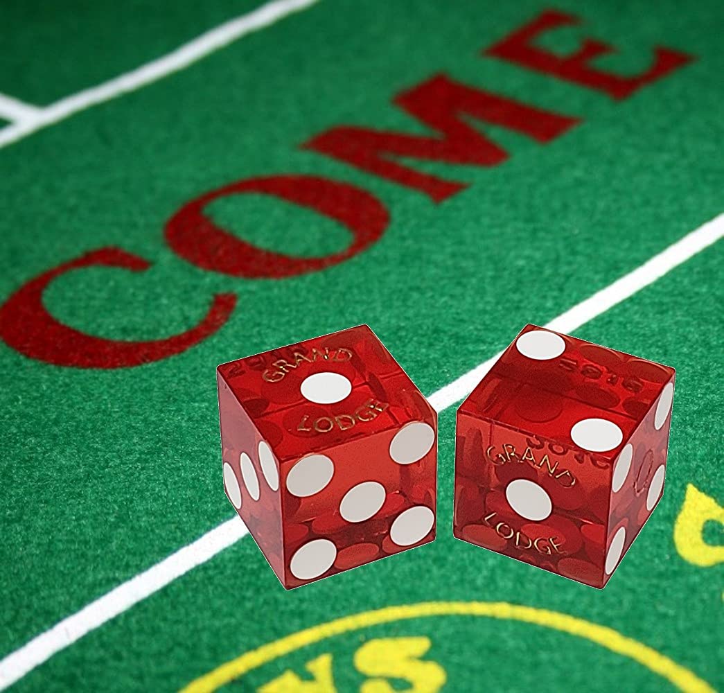 19mm Casino Craps Dice Pairs - Nevada Authentic for Table Games & Home Play