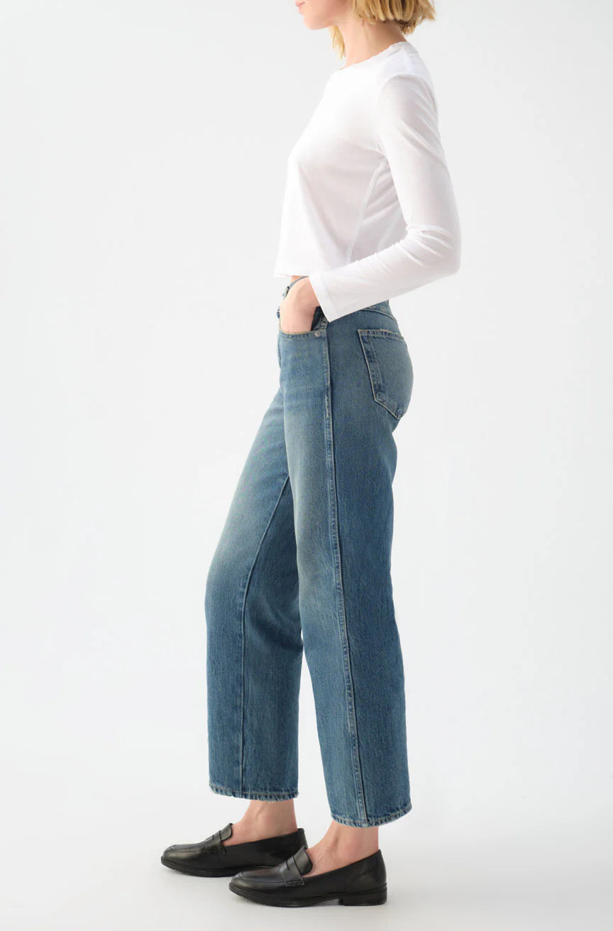 Billie Wide Straight Leg Chaperone Jeans - Women's High Waist Comfort Denim Pants for Casual Wear & Everyday Style