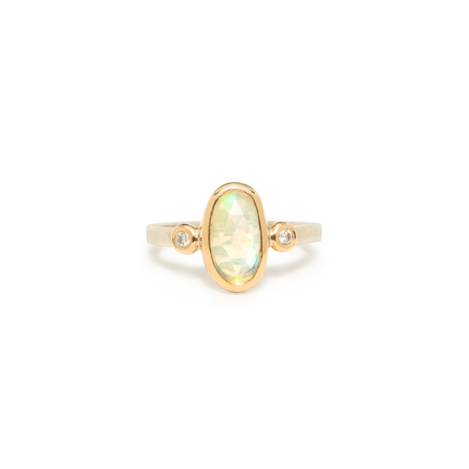 Jalyne Welo Opal Ring – Genuine Ethiopian Opal Silver Ring for Women | Perfect for Engagement, Wedding & Special Occasions