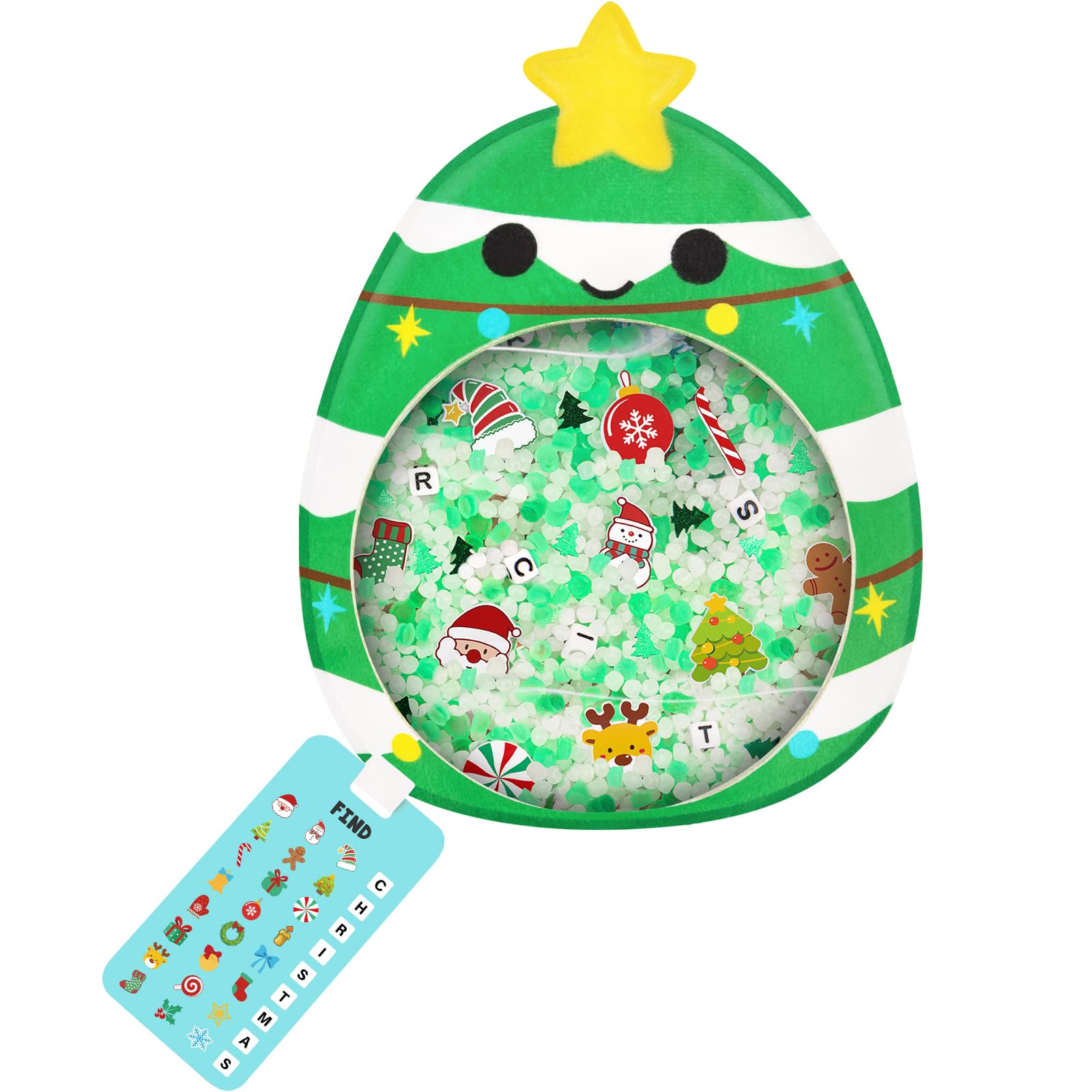 ORIENTAL CHERRY Christmas Stocking Stuffers for Kids - Toddler Learning Activity Hide & Seek Hidden Object Game - Sensory Toys for Boys & Girls Ages 3-8 | Perfect for Holiday Gifts, Preschool Education & Family Game Night