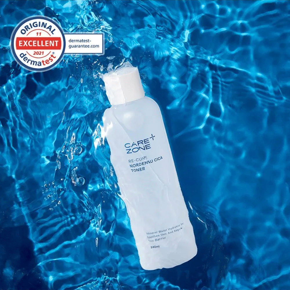 CAREZONE Recure Nordenau Cica Toner 240ml - Soothing Facial Toner for Sensitive Skin | Hydrating & Calming Skincare | Perfect for Daily Use & Post-Treatment Care