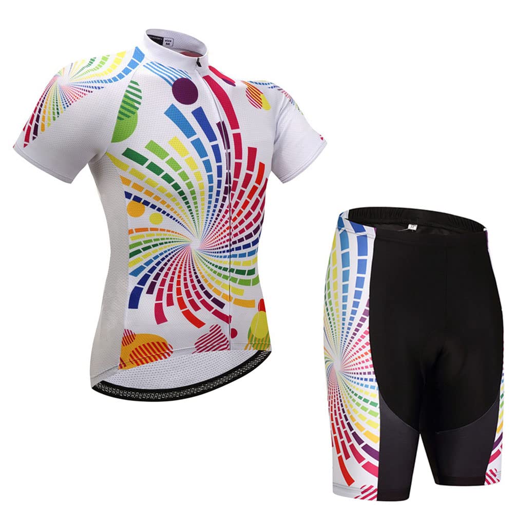 Uriah Women's Cycling Jersey and Shorts Set - Breathable Short Sleeve Bike Outfit for Road & Mountain Biking | Perfect for Cycling, Spinning & Outdoor Sports