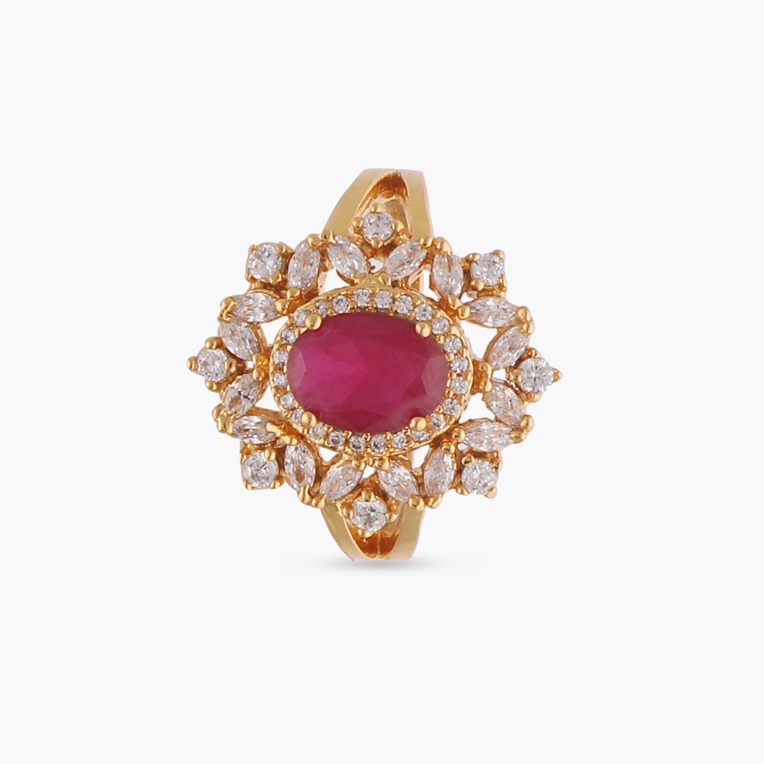 Elegant Kartini Cubic Zirconia CZ Ring for Women - Perfect for Weddings, Parties & Everyday Wear